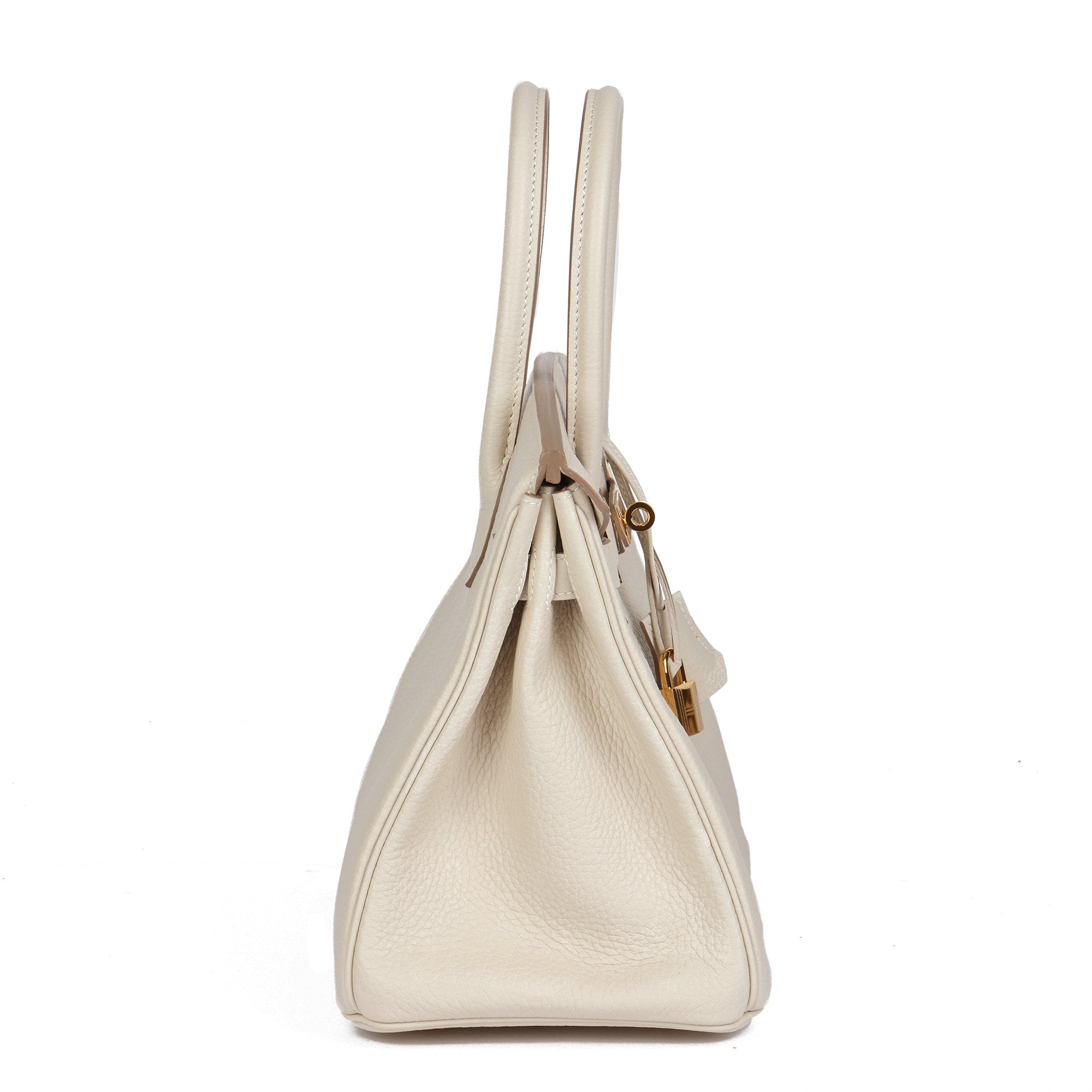 Hermes Craie Togo Leather Birkin 30cm Retourne Tote