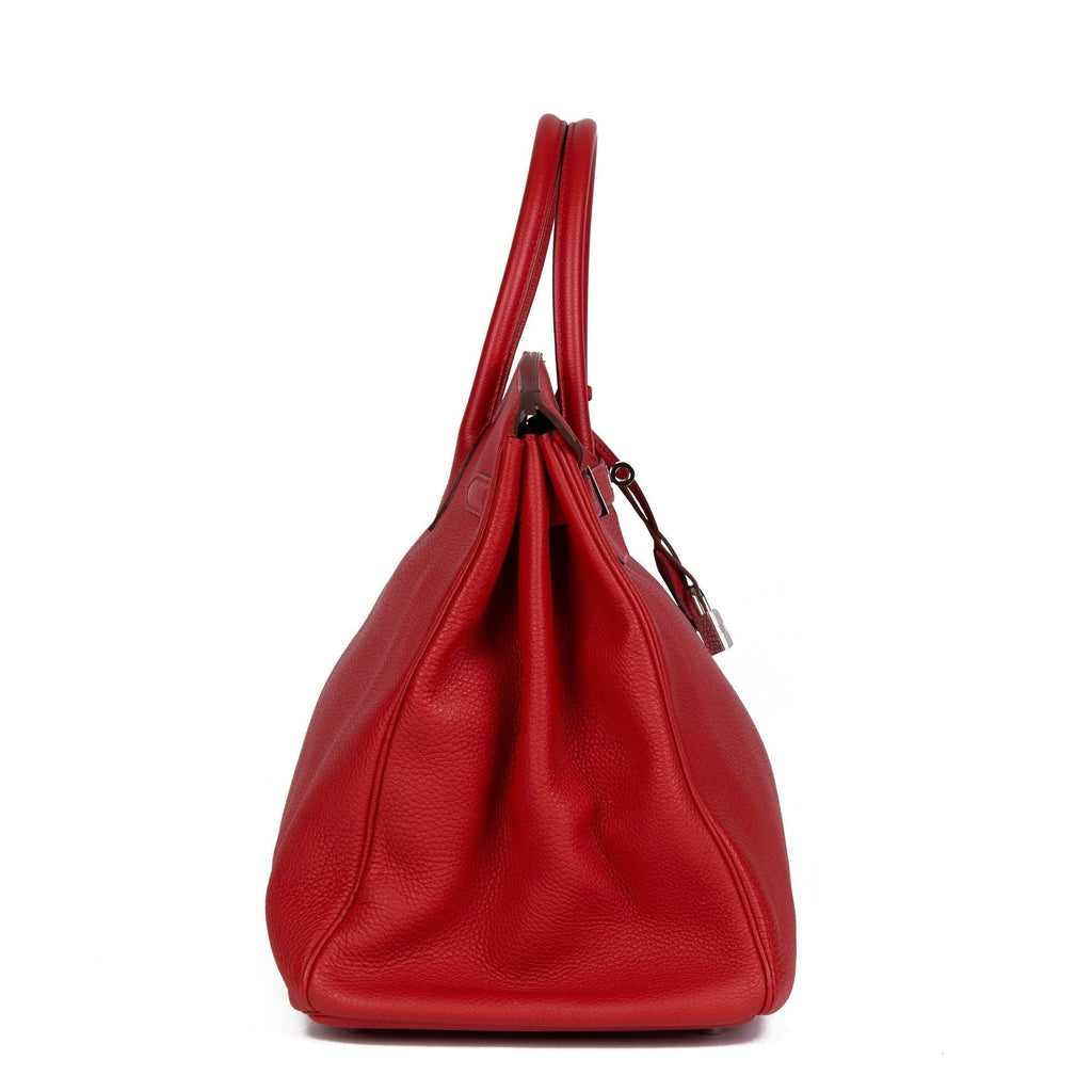 Hermes Rouge Tomate Togo Leather Birkin 40cm Tote