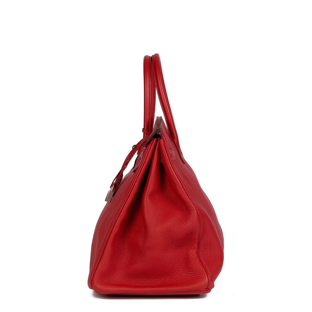 Hermes Rouge Tomate Togo Leather Birkin 40cm Tote