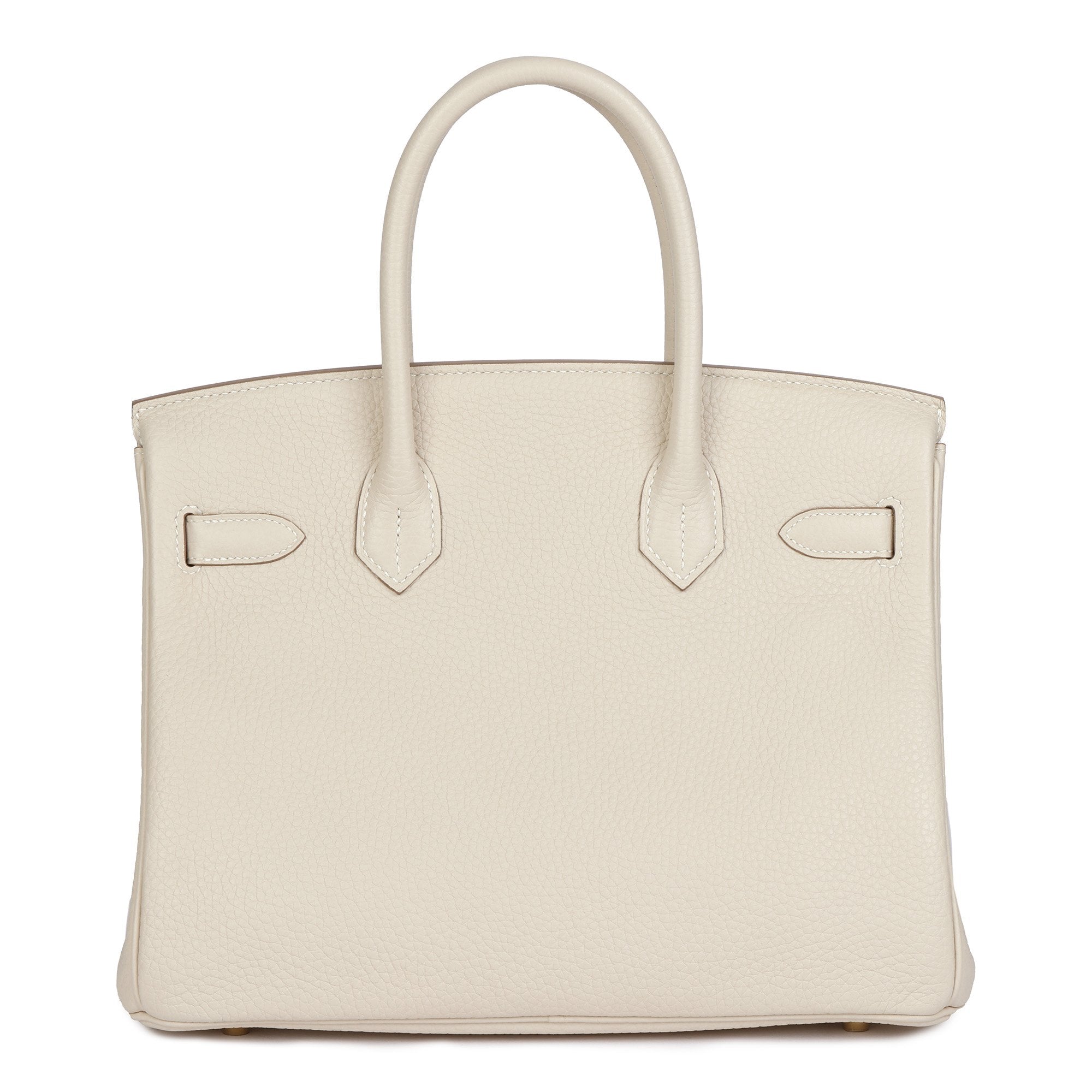 Hermes Craie Togo Leather Birkin 30cm Retourne Tote