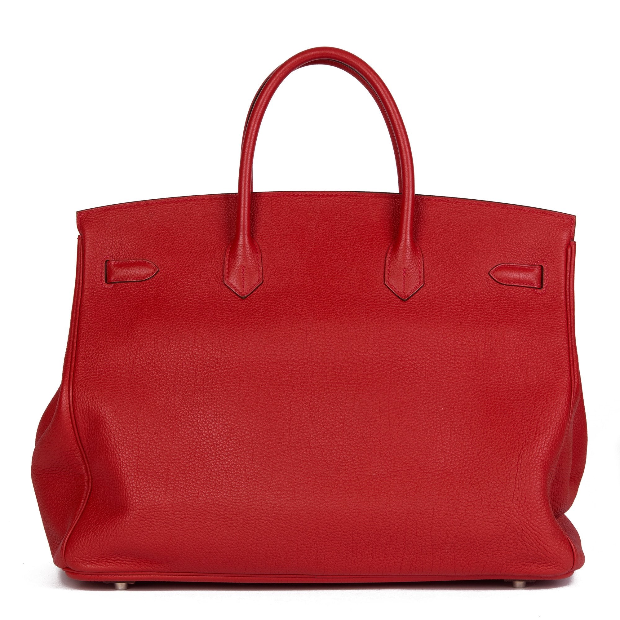 Hermes Rouge Tomate Togo Leather Birkin 40cm Tote