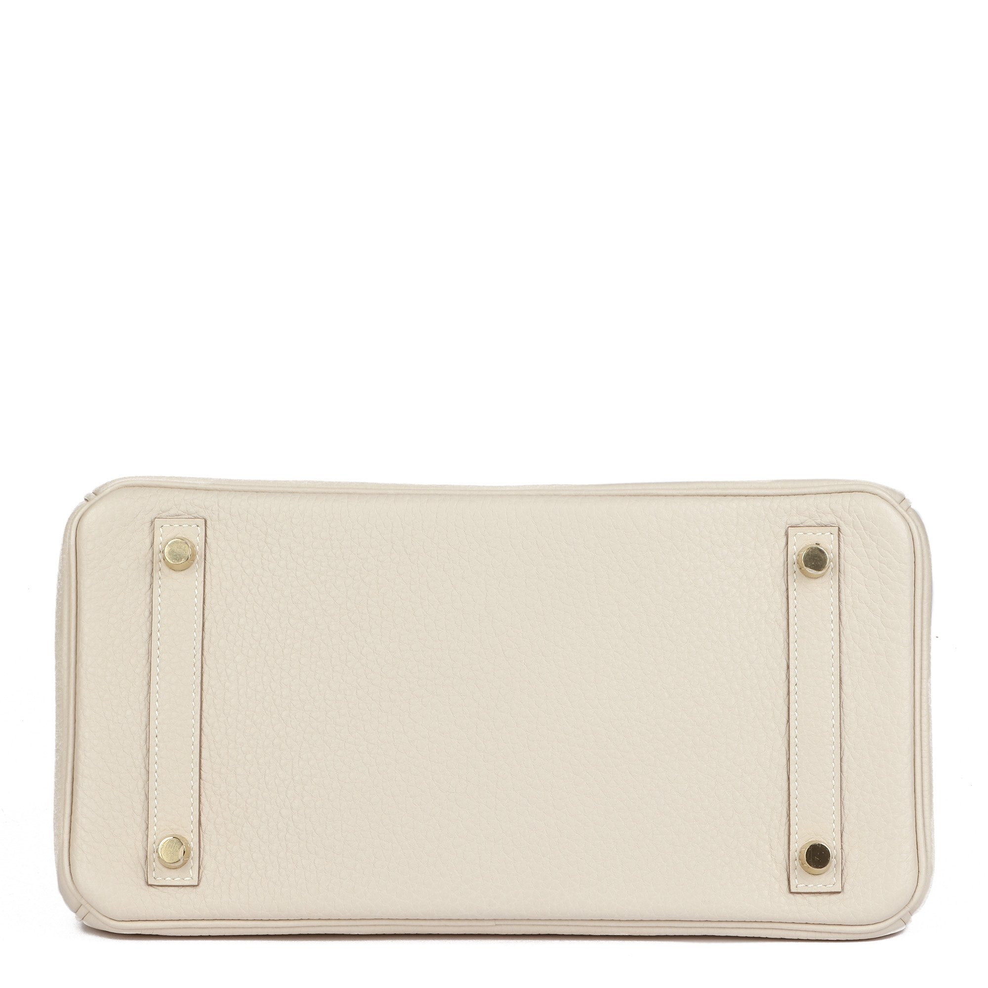 Hermes Craie Togo Leather Birkin 30cm Retourne Tote