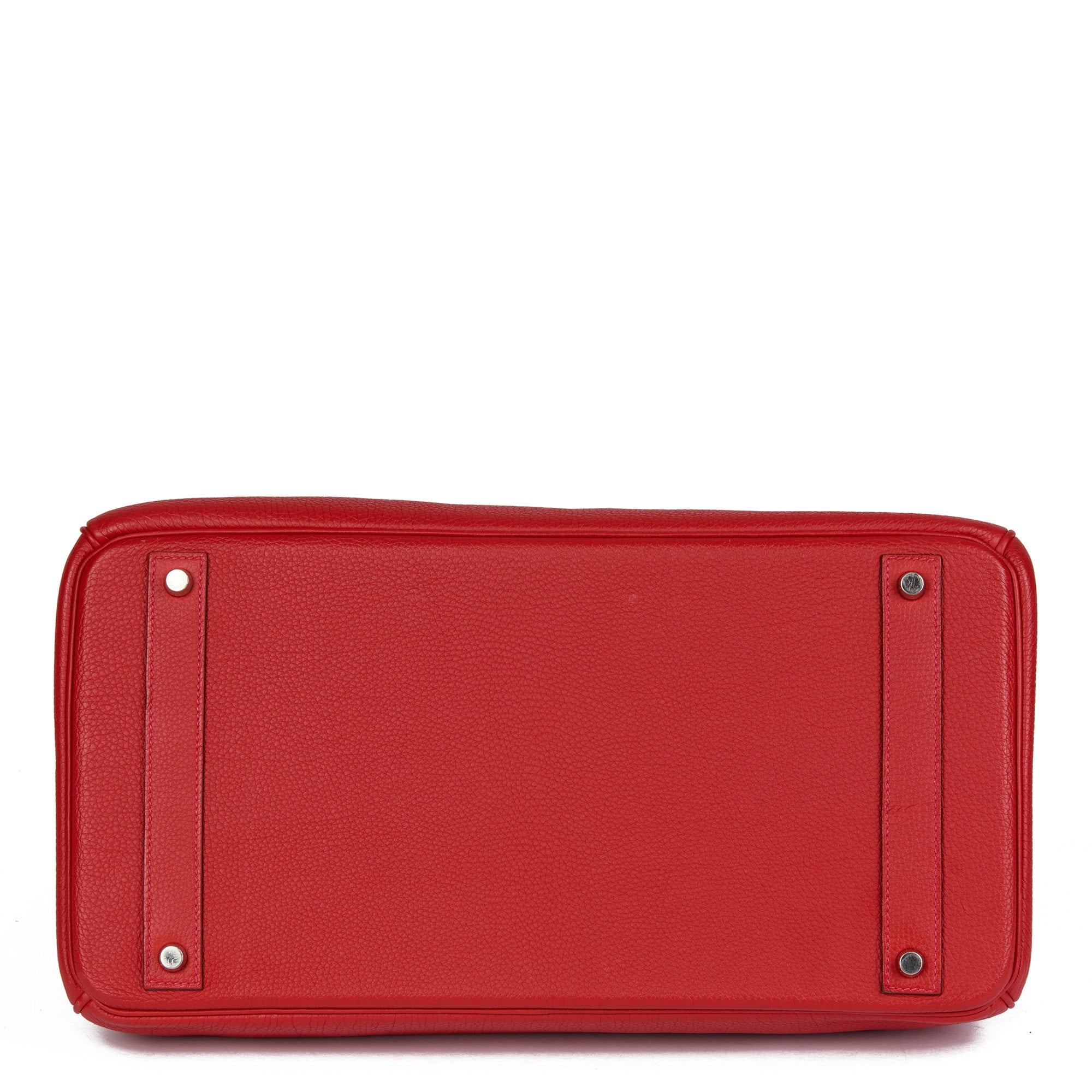 Hermes Rouge Tomate Togo Leather Birkin 40cm Tote