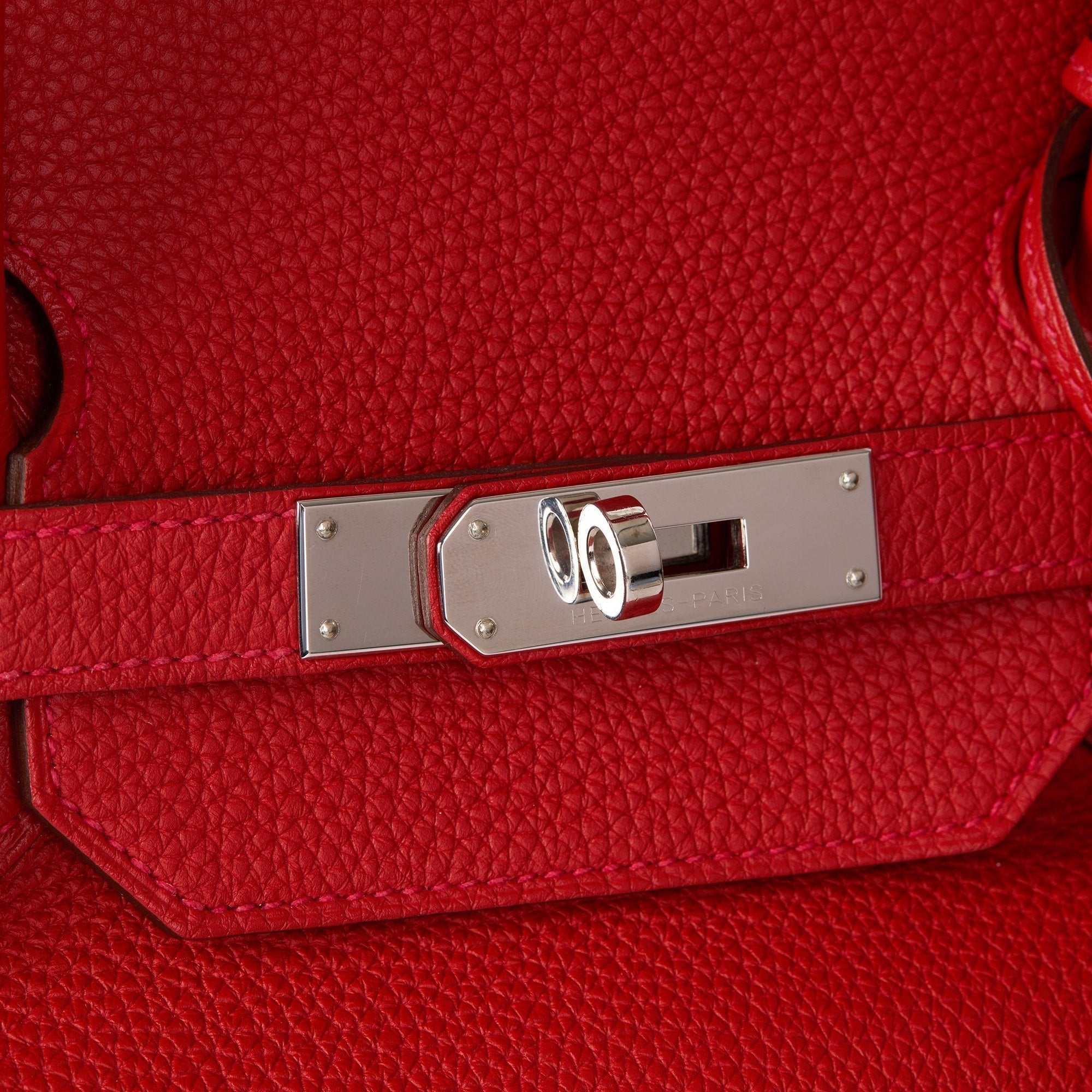 Hermes Rouge Tomate Togo Leather Birkin 40cm Tote