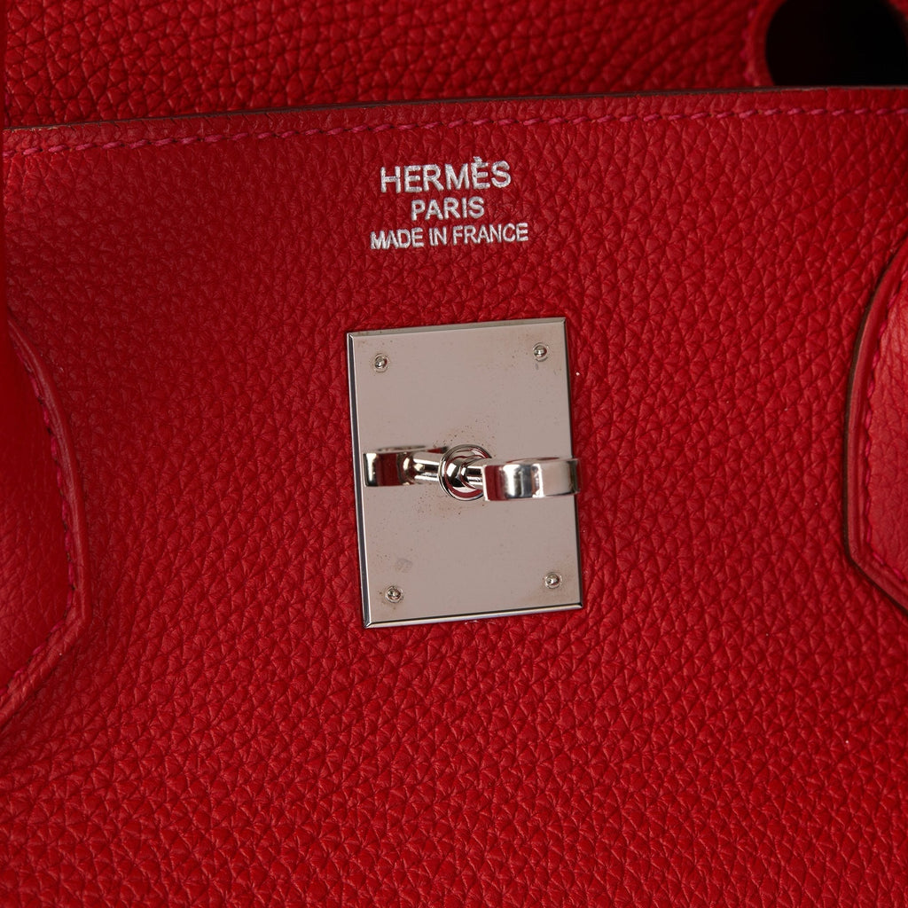 Hermes Rouge Tomate Togo Leather Birkin 40cm Tote