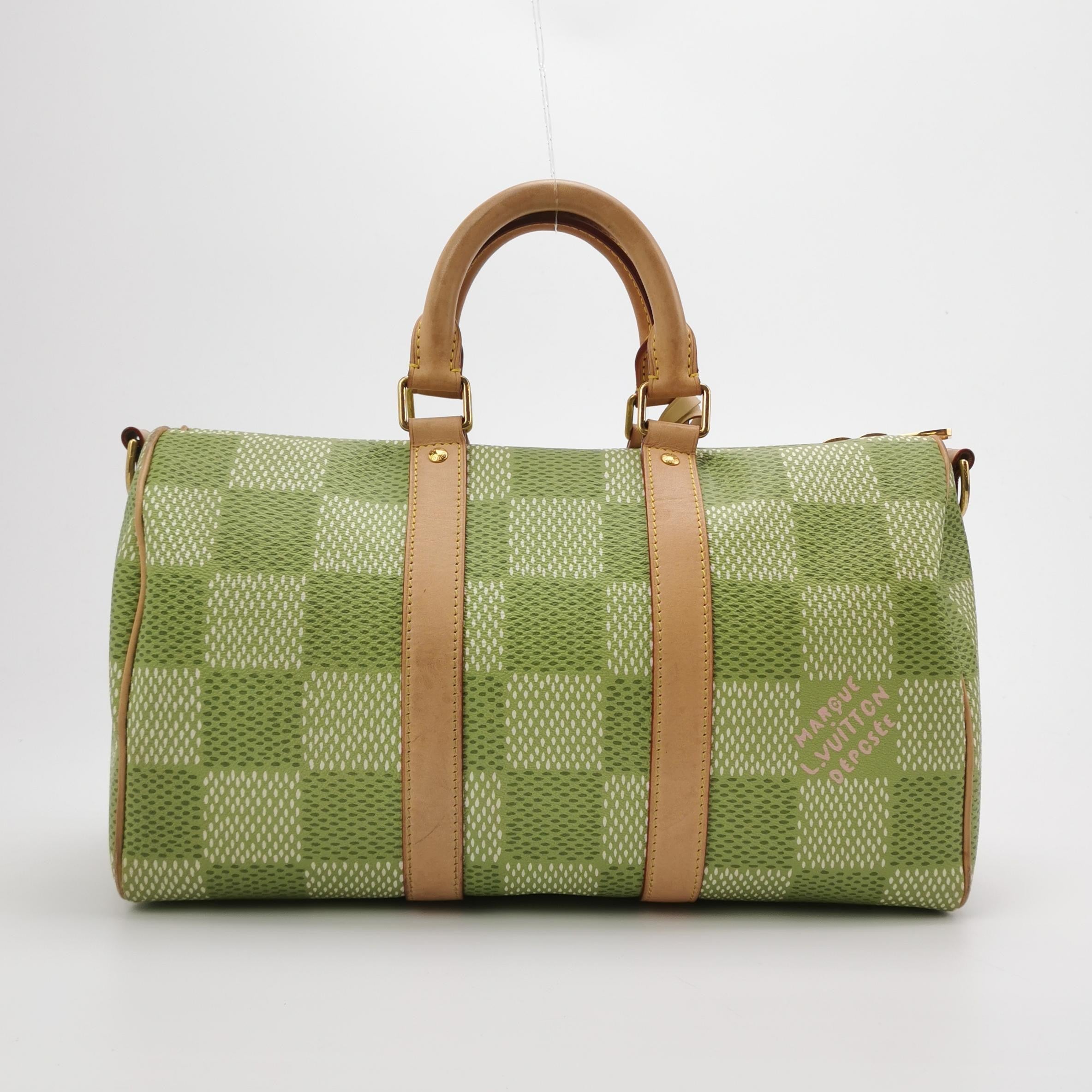 Louis Vuitton by Tyler, The Creator Green Damier Golf Keepall 35 Bandouliere