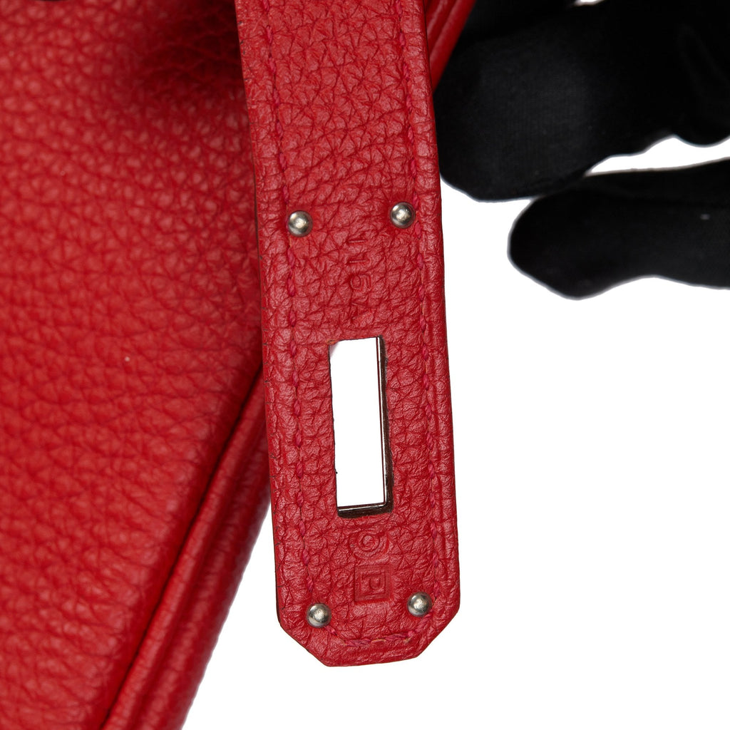 Hermes Rouge Tomate Togo Leather Birkin 40cm Tote