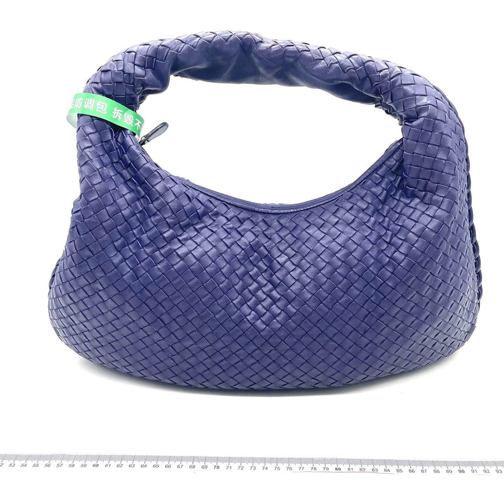 Bottega Veneta Hobo Bag Lambskin leather Navy Medium 47cm