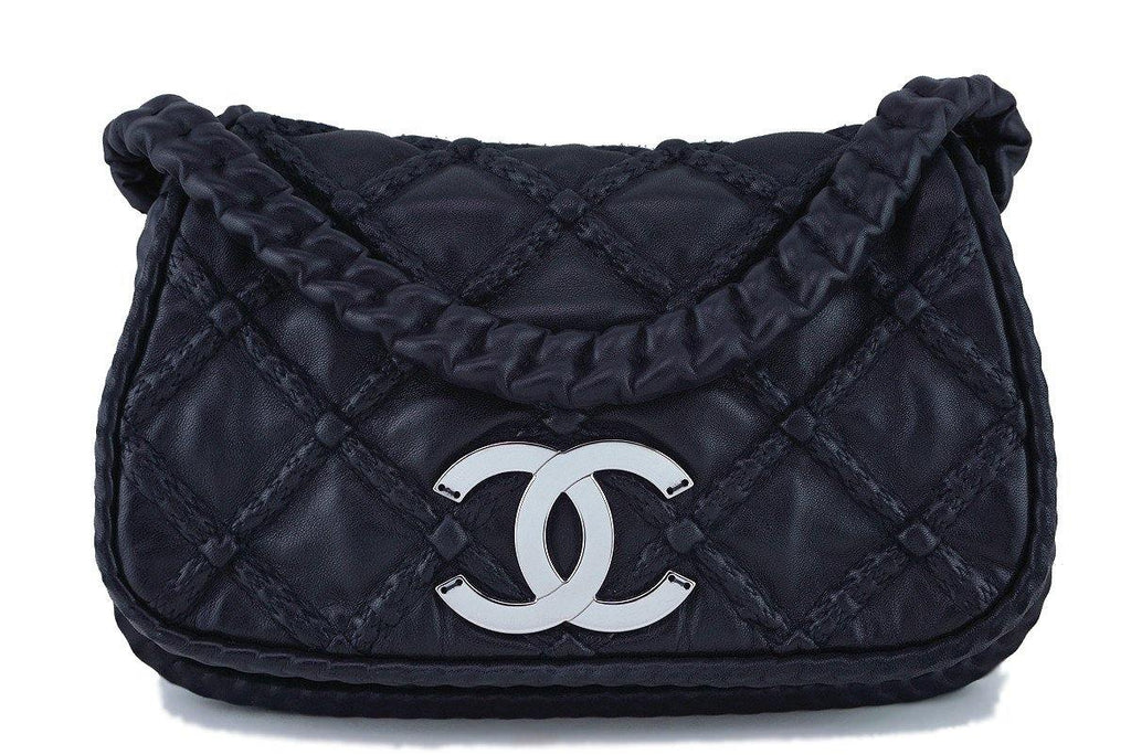 Chanel Black Hidden Chain Jumbo Luxury Flap Bag