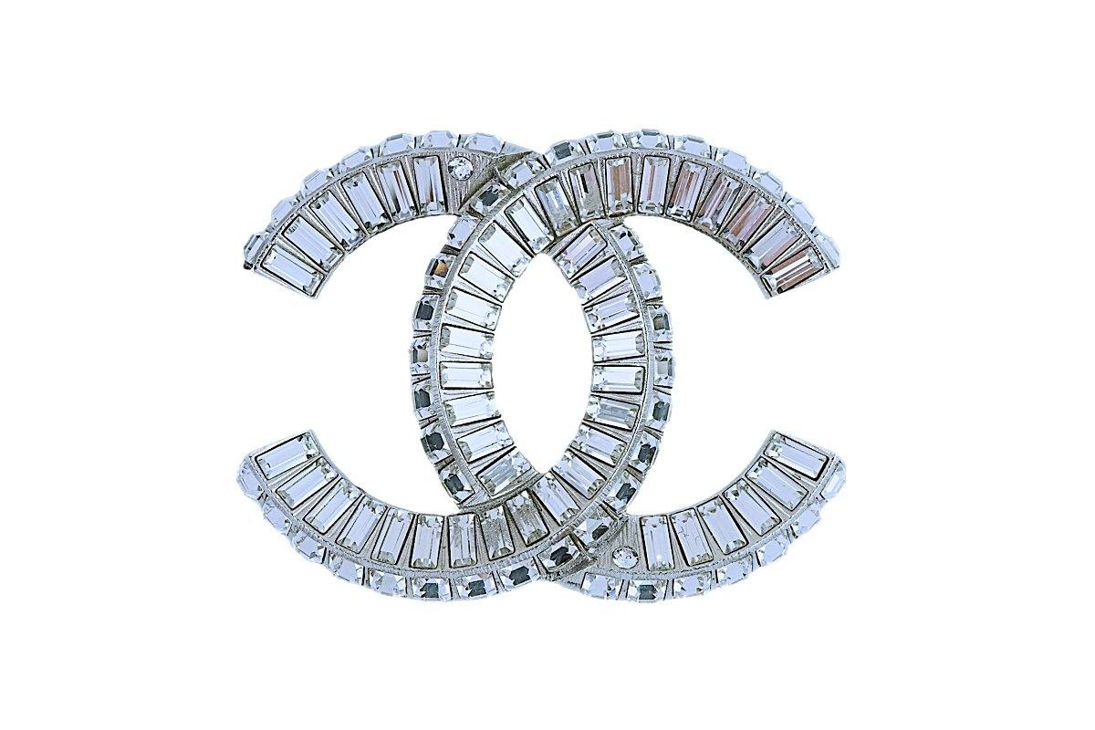 NIB New 2019 Chanel Classic Baguette Crystals Brooch RQY