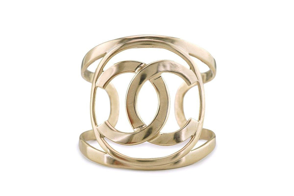 Chanel 16A Champagne Gold Limited Cuff Bracelet