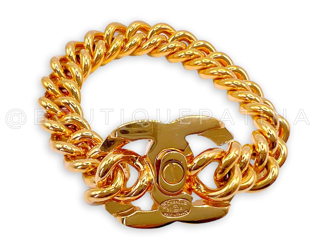 Chanel Vintage 96A Turnlock Bracelet