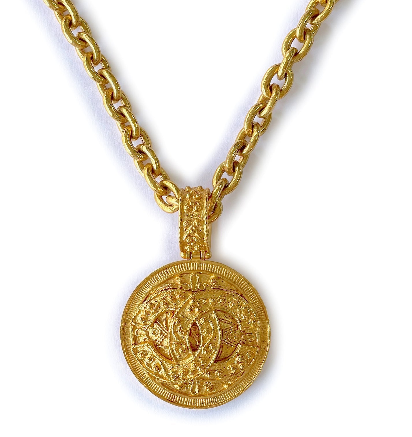 Chanel Vintage 94A Large Long Necklace Pendant