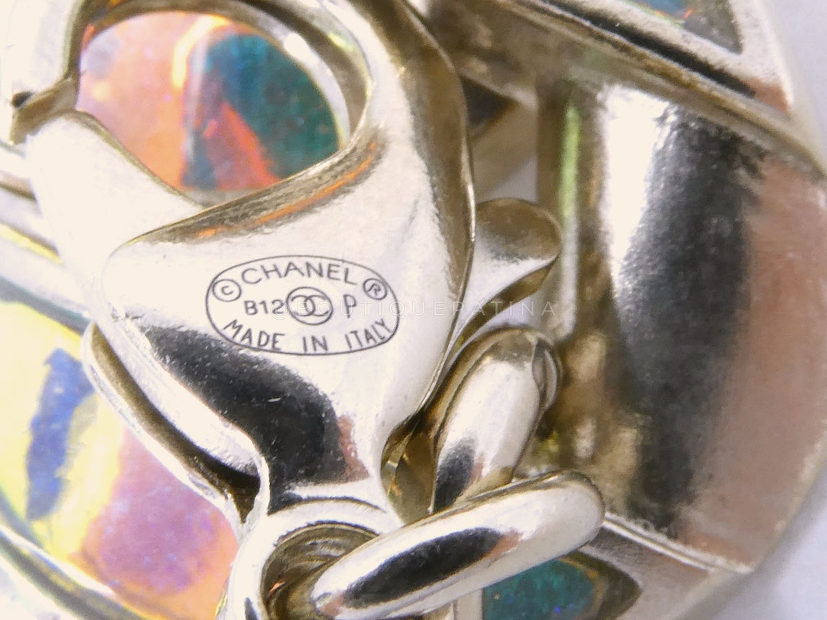 Chanel 2014 Supermarket Iridescent Holographic Chunky Chain Bracelet