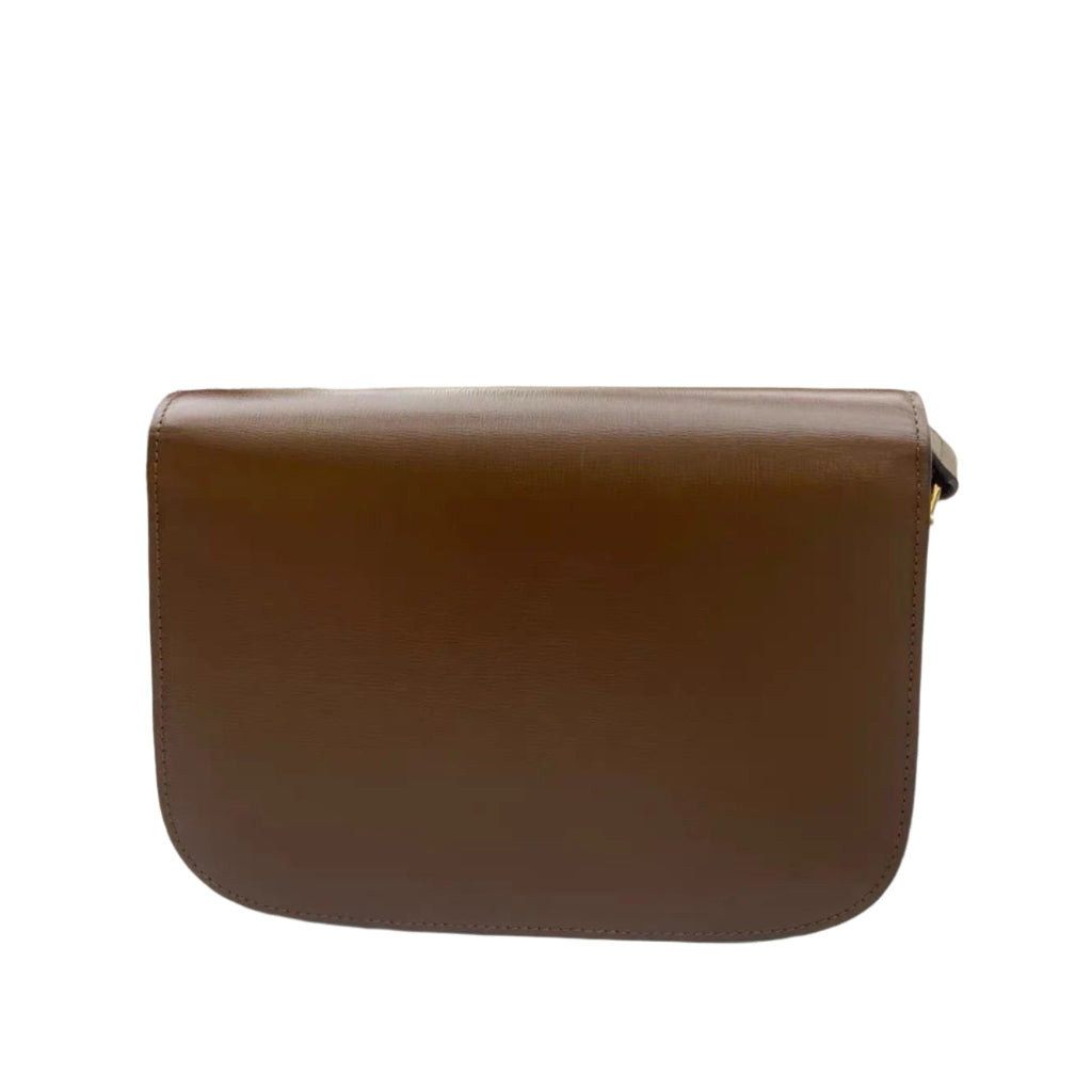 Gucci 1955 Horsebit Shoulder Bag Caramel Brown Small Leather