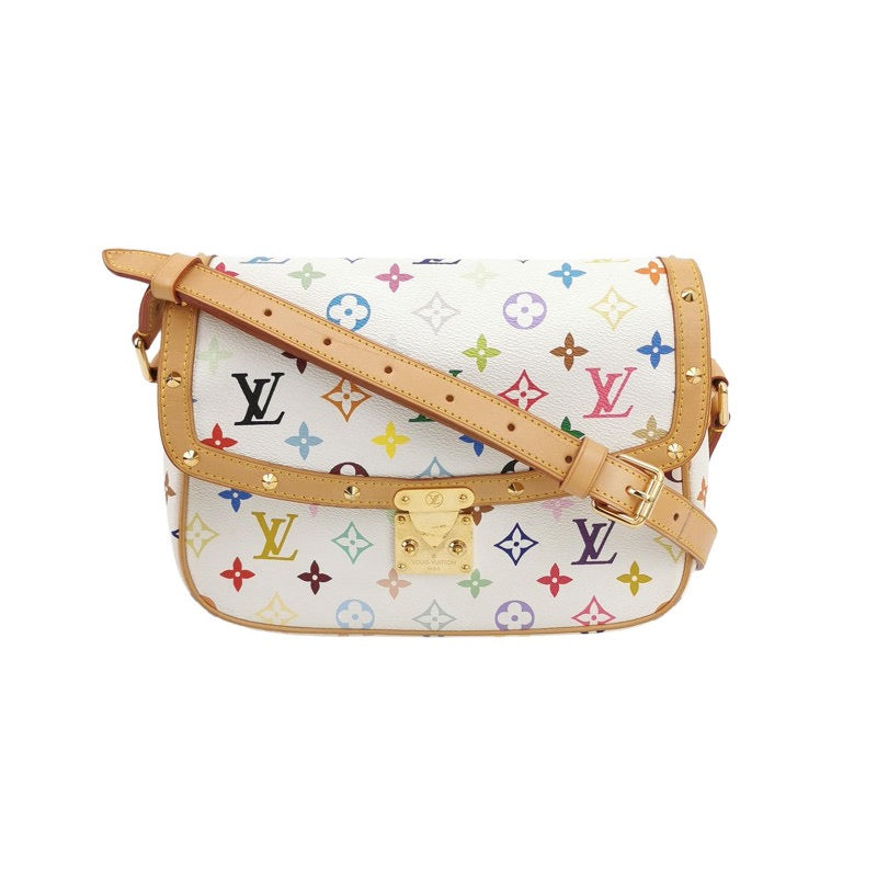 Louis Vuitton x Takashi Murakami Sologne Messenger Crossbody Bag White Multicolor