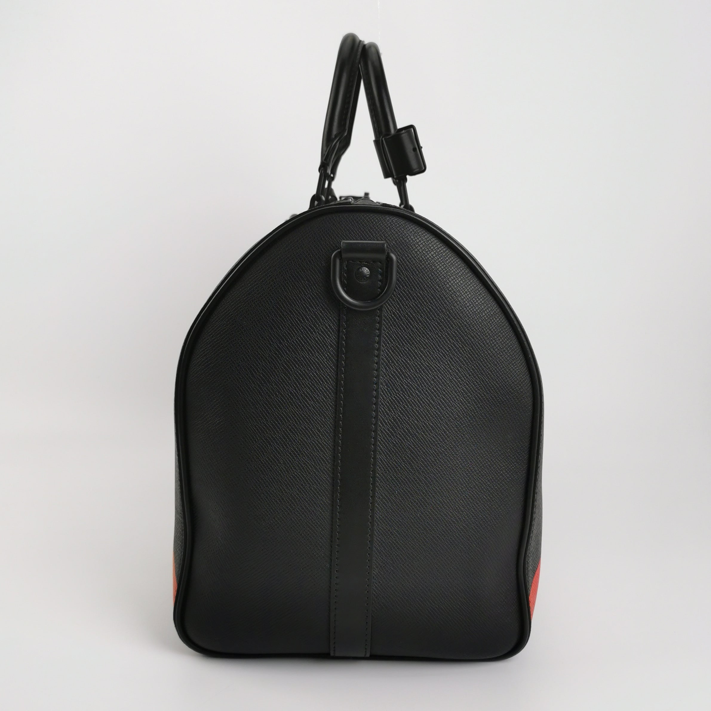 Louis Vuitton Taiga Rainbow Black Keepall Bandouliere 50 Leather