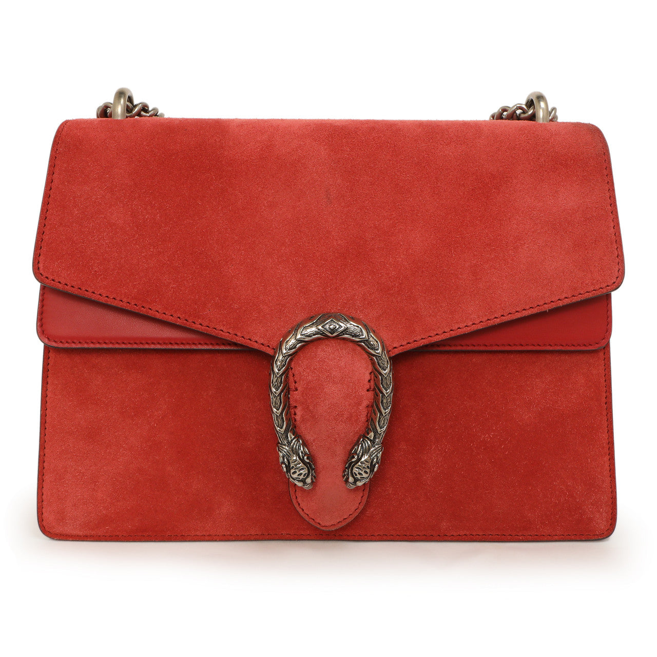 Gucci Red Suede Medium Dionysus  Shoulder Bag