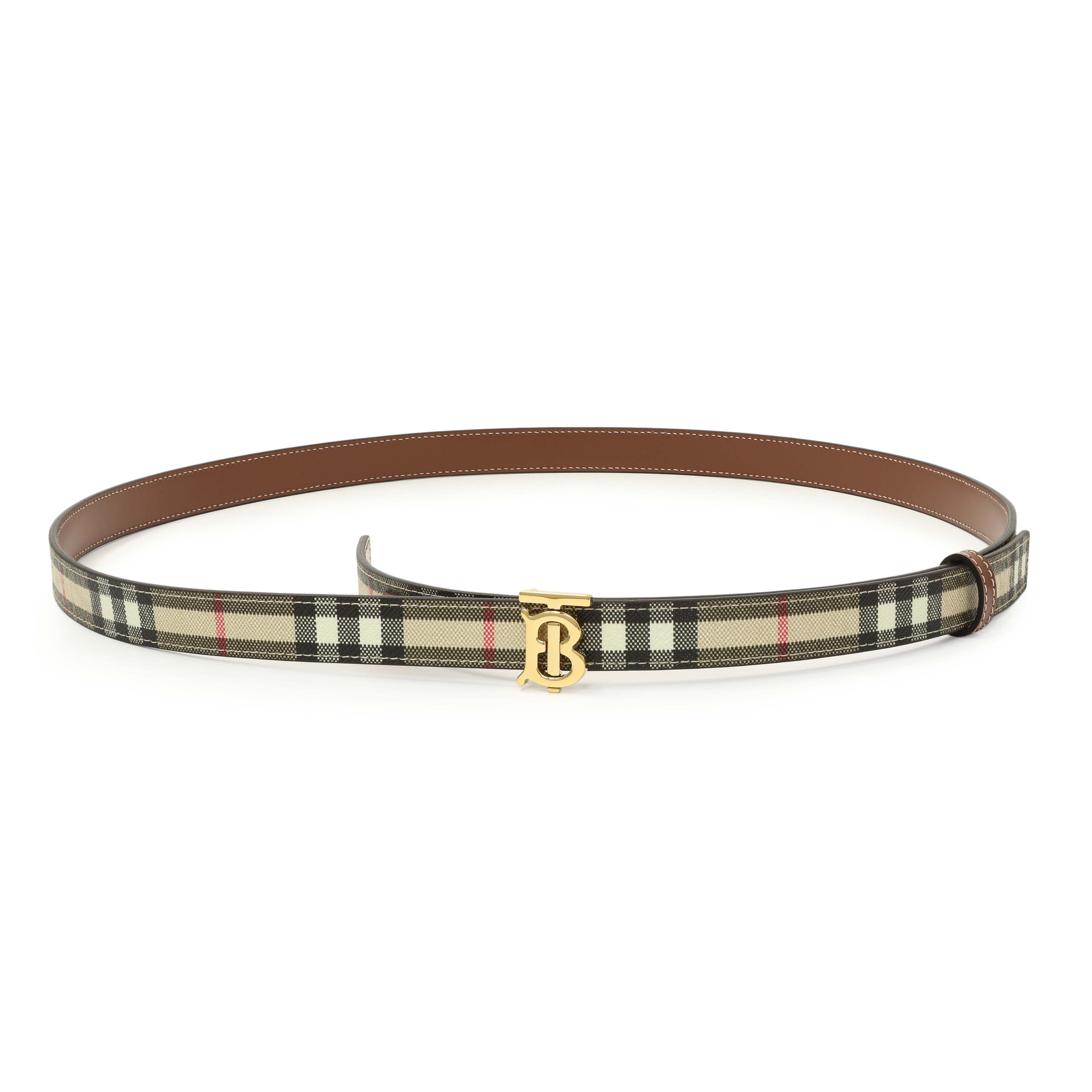 Burberry Check TB Narrow Belt