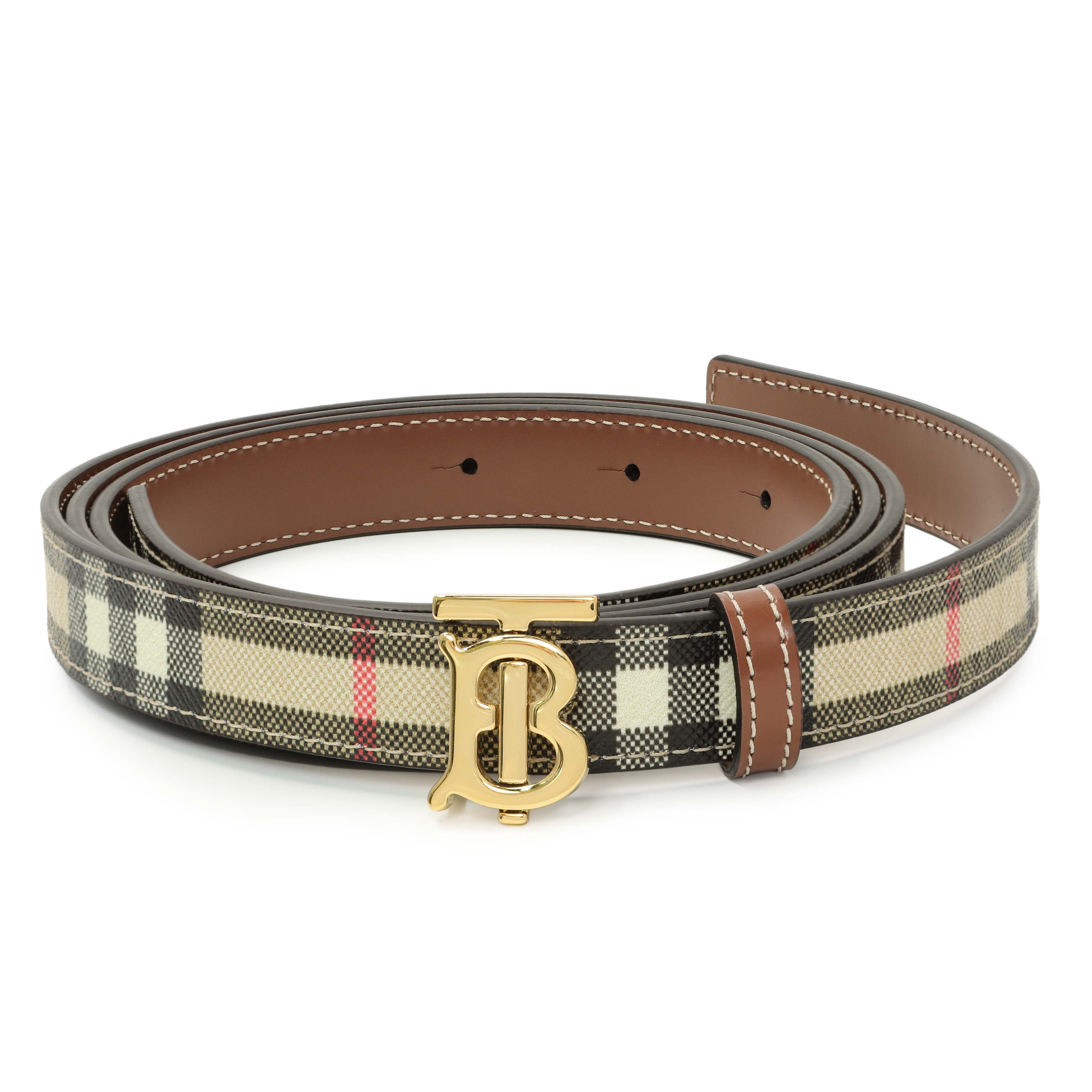 Burberry Check TB Narrow Belt
