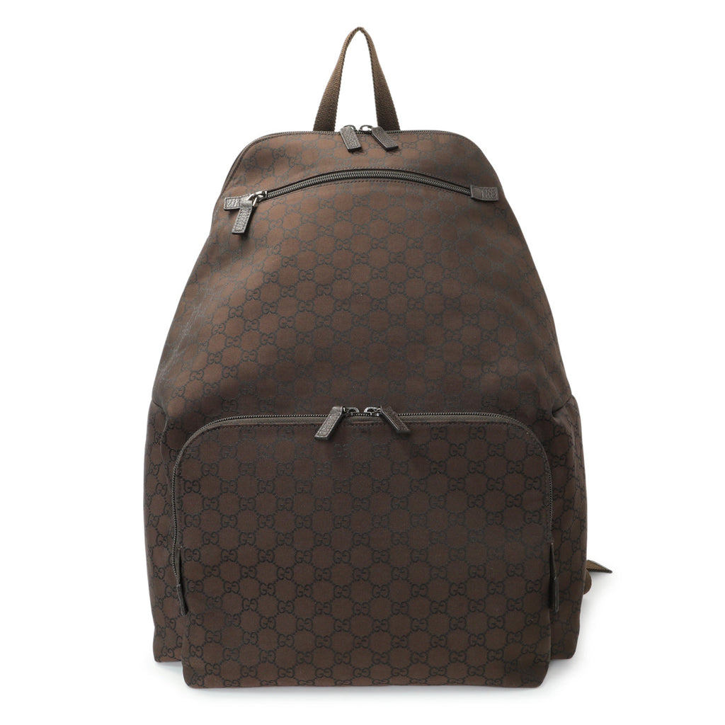 Gucci Brown Monogram Nylon Day Backpack