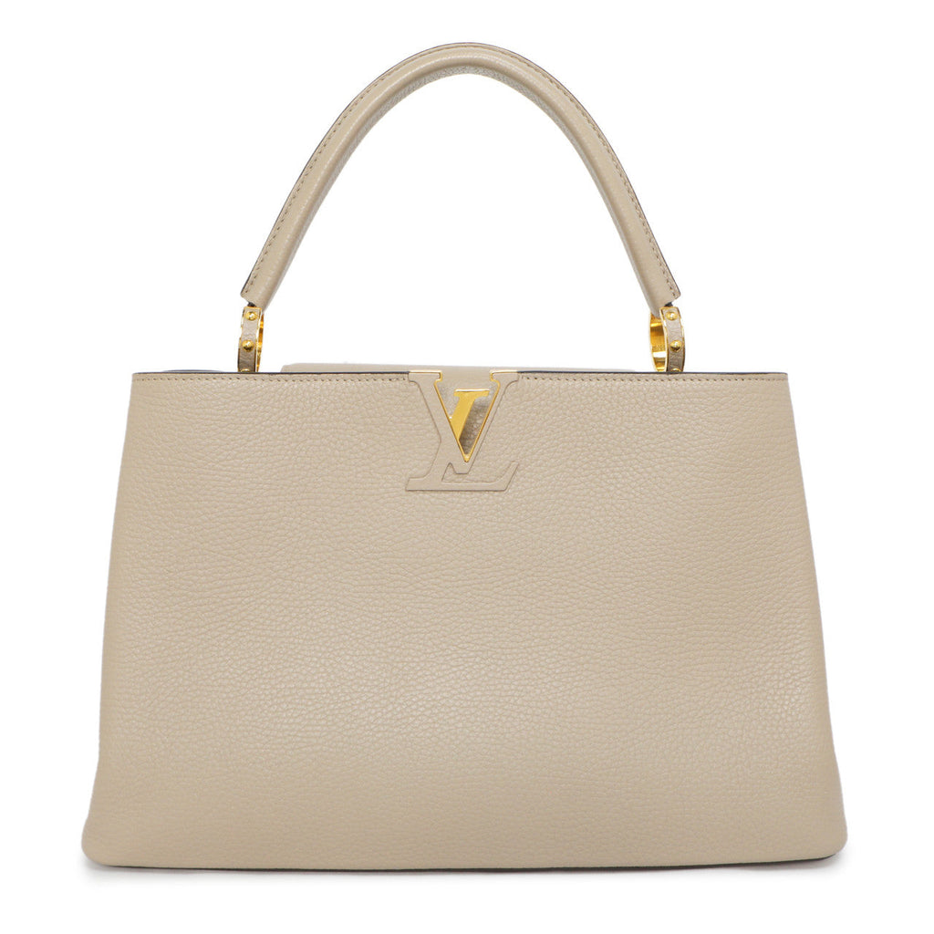 Louis Vuitton Galet Taurillon Leather Capucines MM