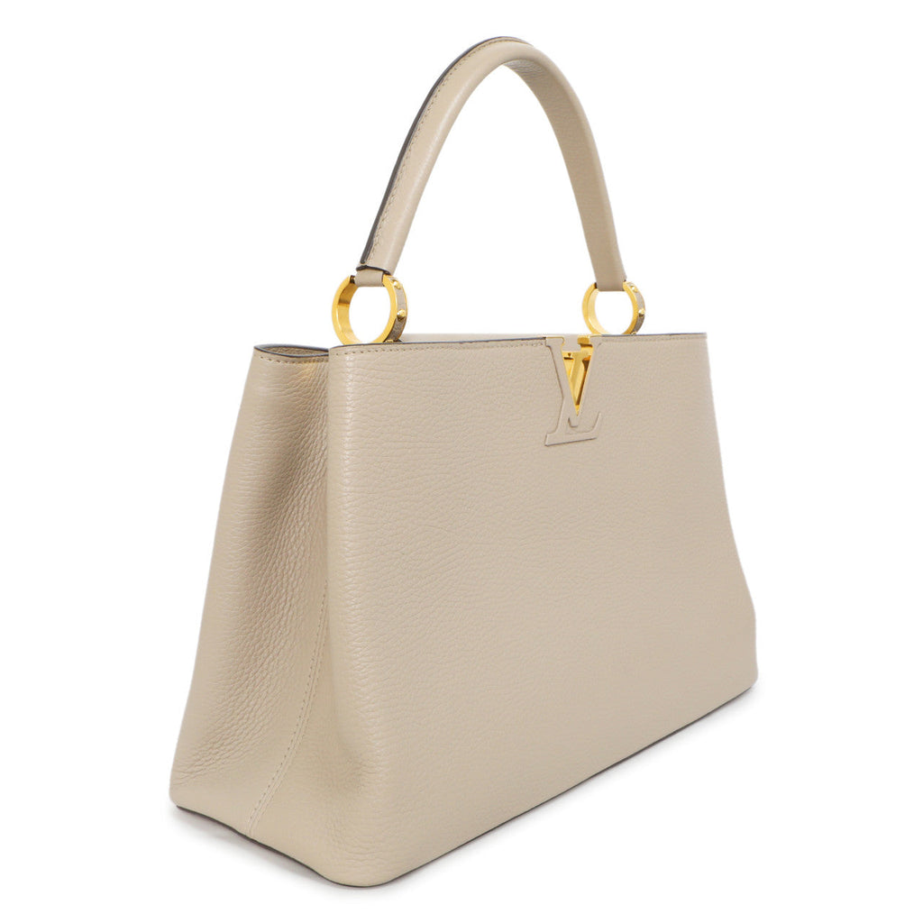 Louis Vuitton Galet Taurillon Leather Capucines MM