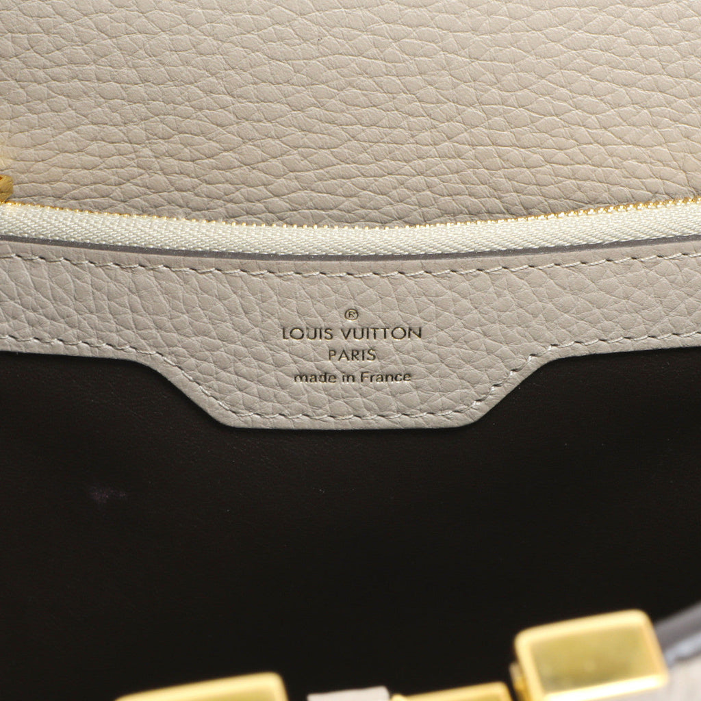 Louis Vuitton Galet Taurillon Leather Capucines MM