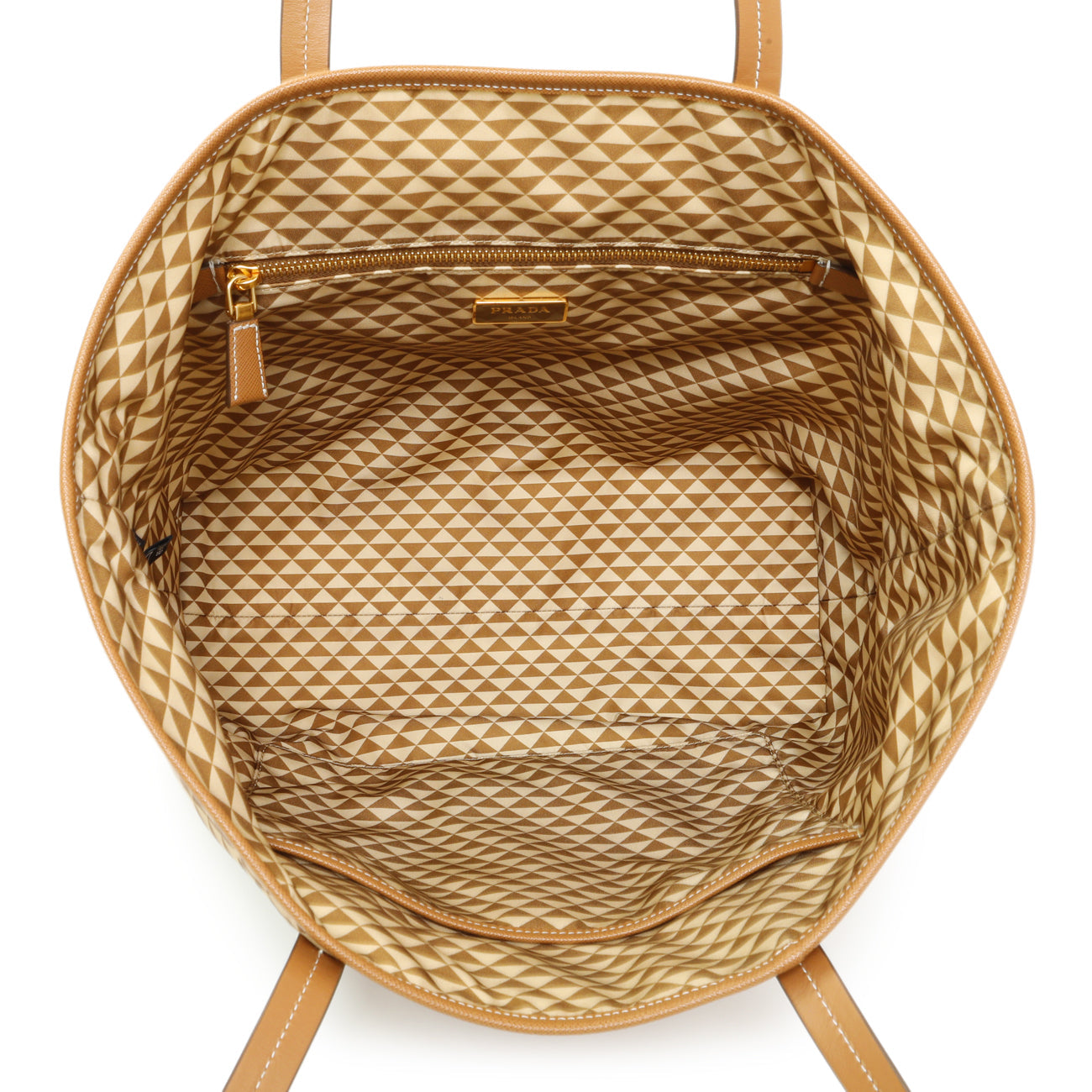 Prada Re-Nylon Saffiano Triangolo Symbole Shopping Tote