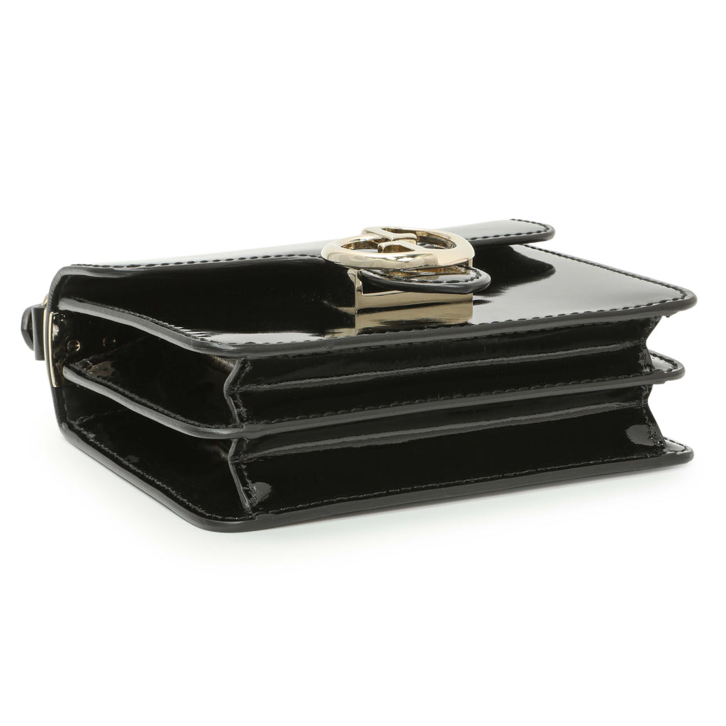 Gucci Black Patent 1973 Top Handle Flap