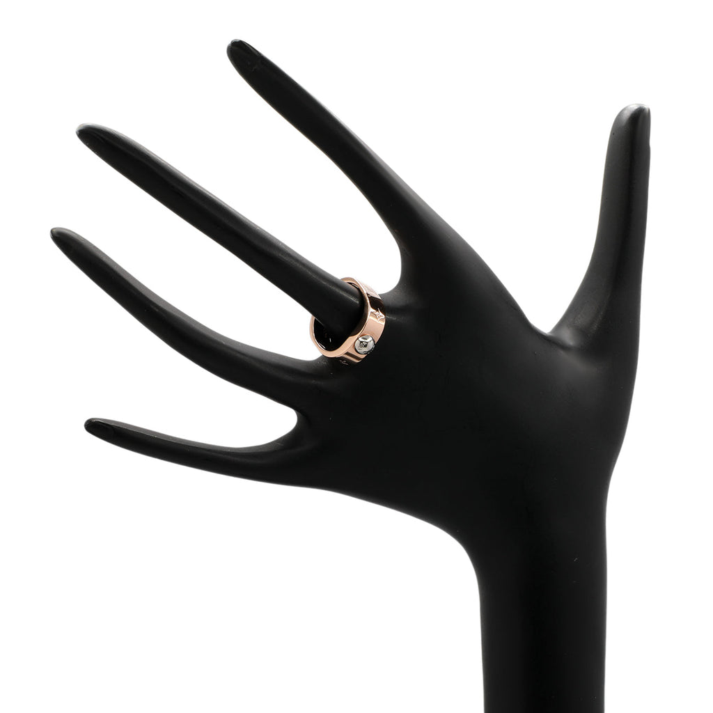 Louis Vuitton Brass Monogram Engraved Nanogram Ring