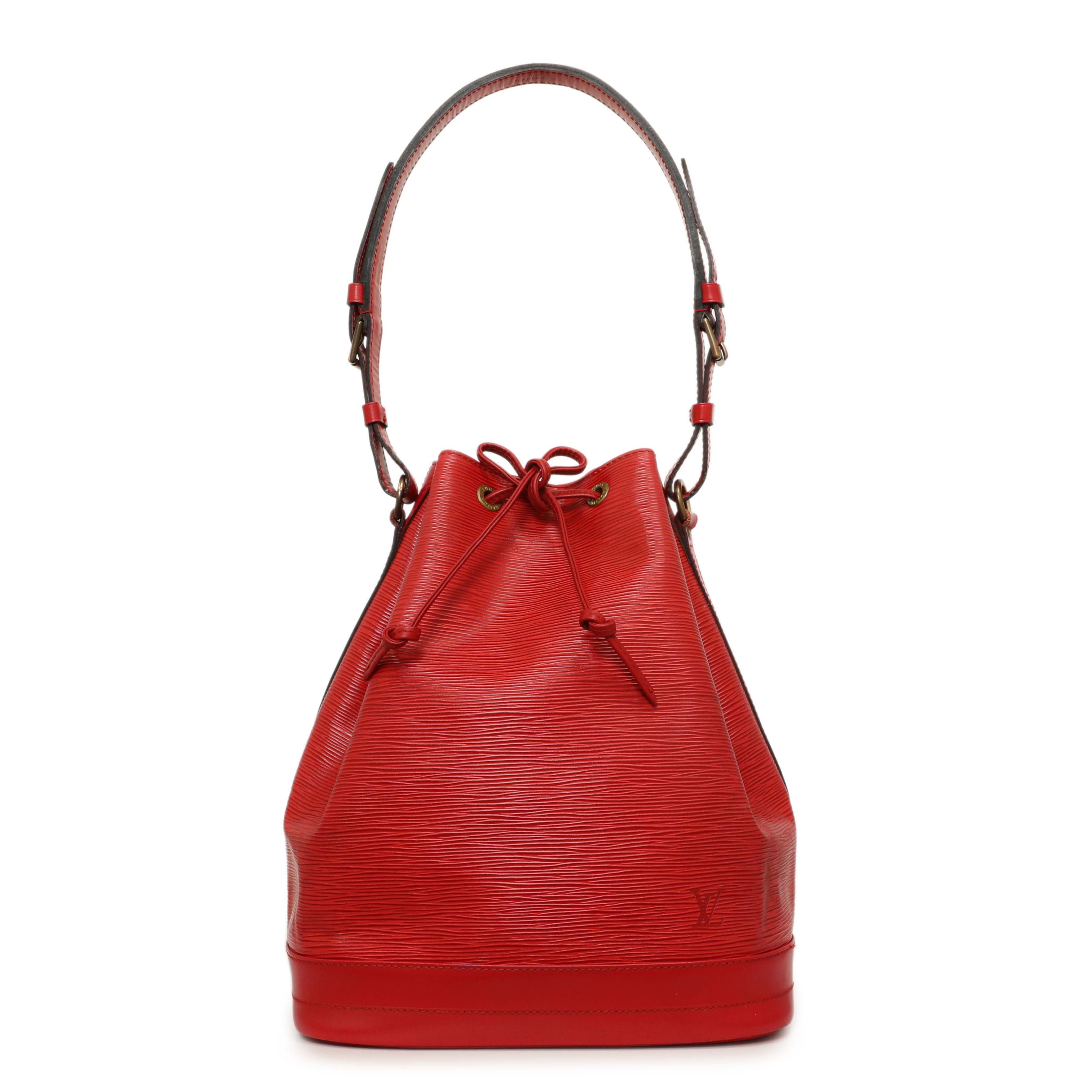 Louis Vuitton Red Epi Noe