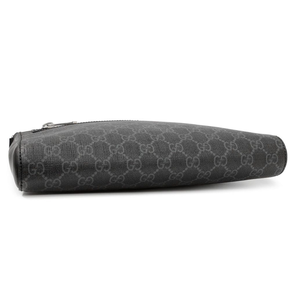 Gucci GG Supreme Monogram Web Flat Messenger Bag