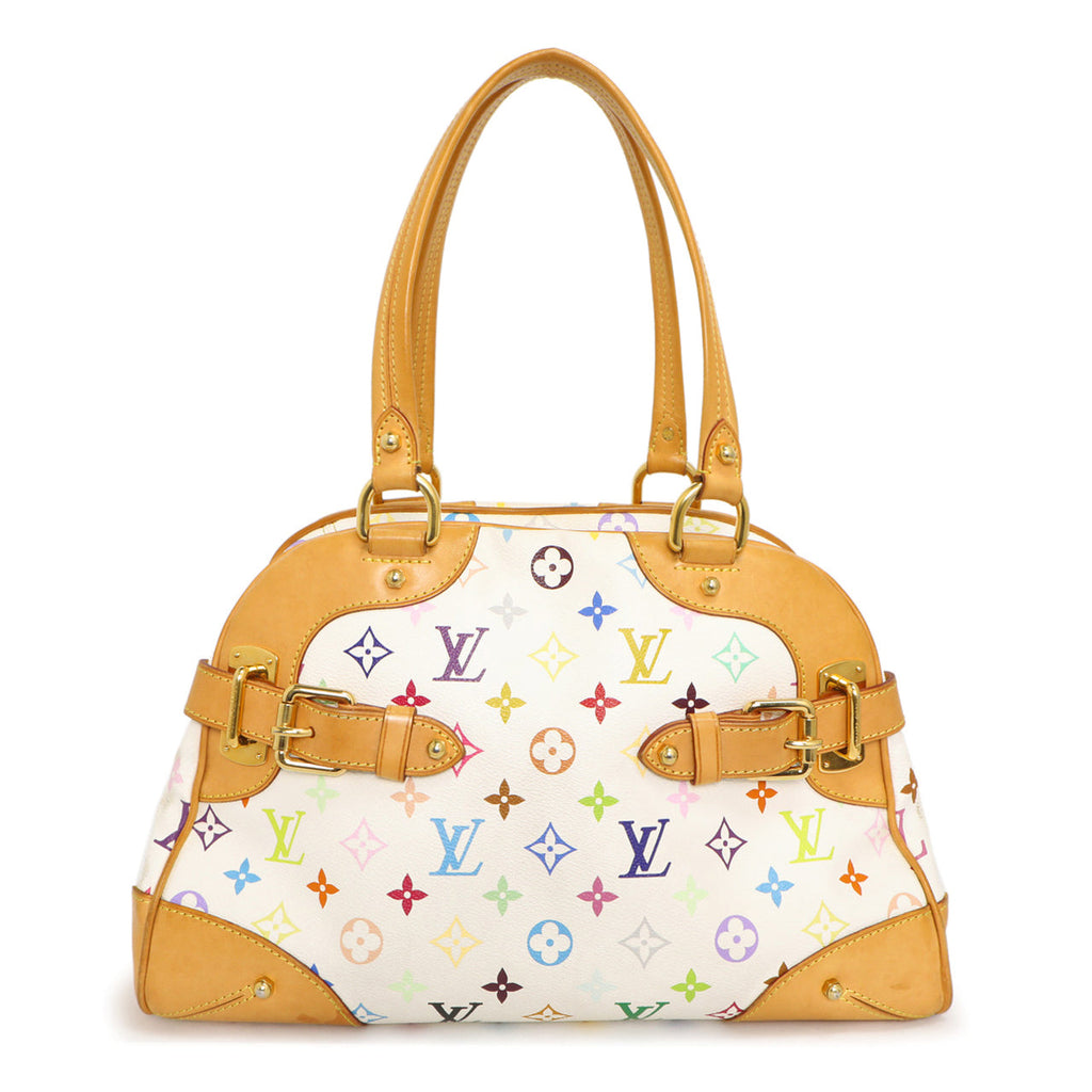 Louis Vuitton White Multicolor Monogram Claudia