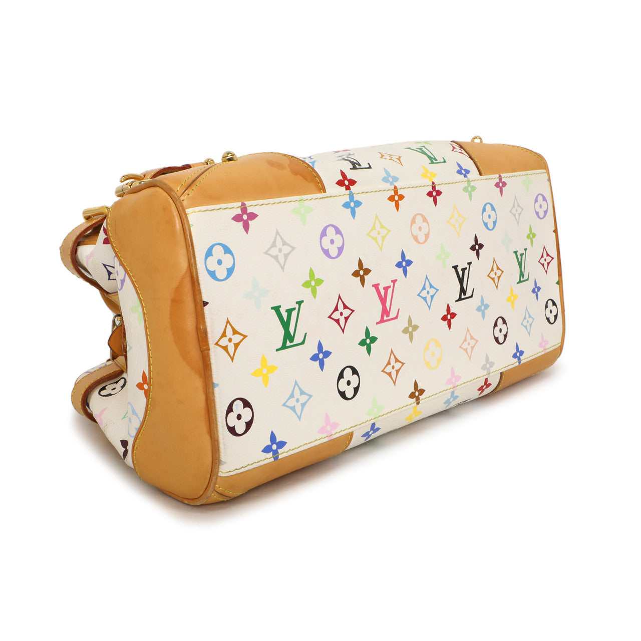Louis Vuitton White Multicolor Monogram Claudia