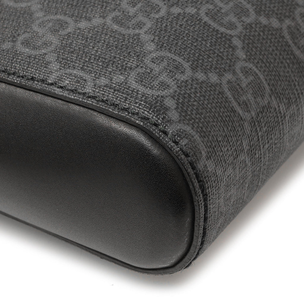 Gucci GG Supreme Monogram Web Flat Messenger Bag