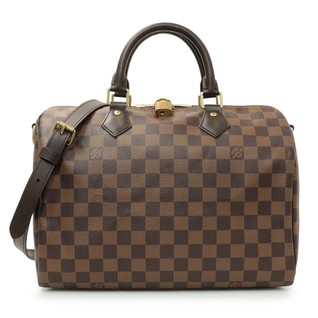 Louis Vuitton Damier Ebene Speedy 30 Bandouliere