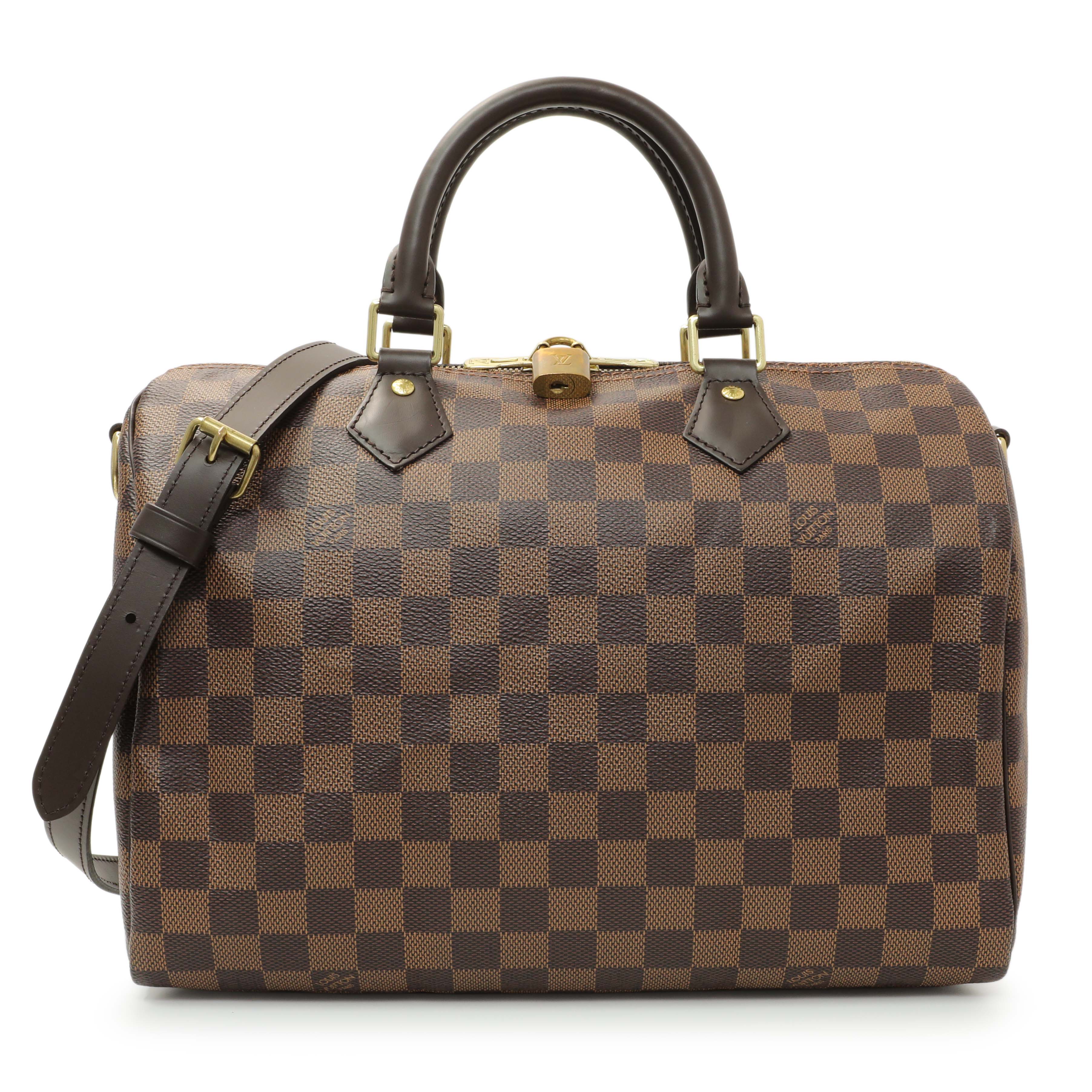 Louis Vuitton Damier Ebene Speedy 30 Bandouliere