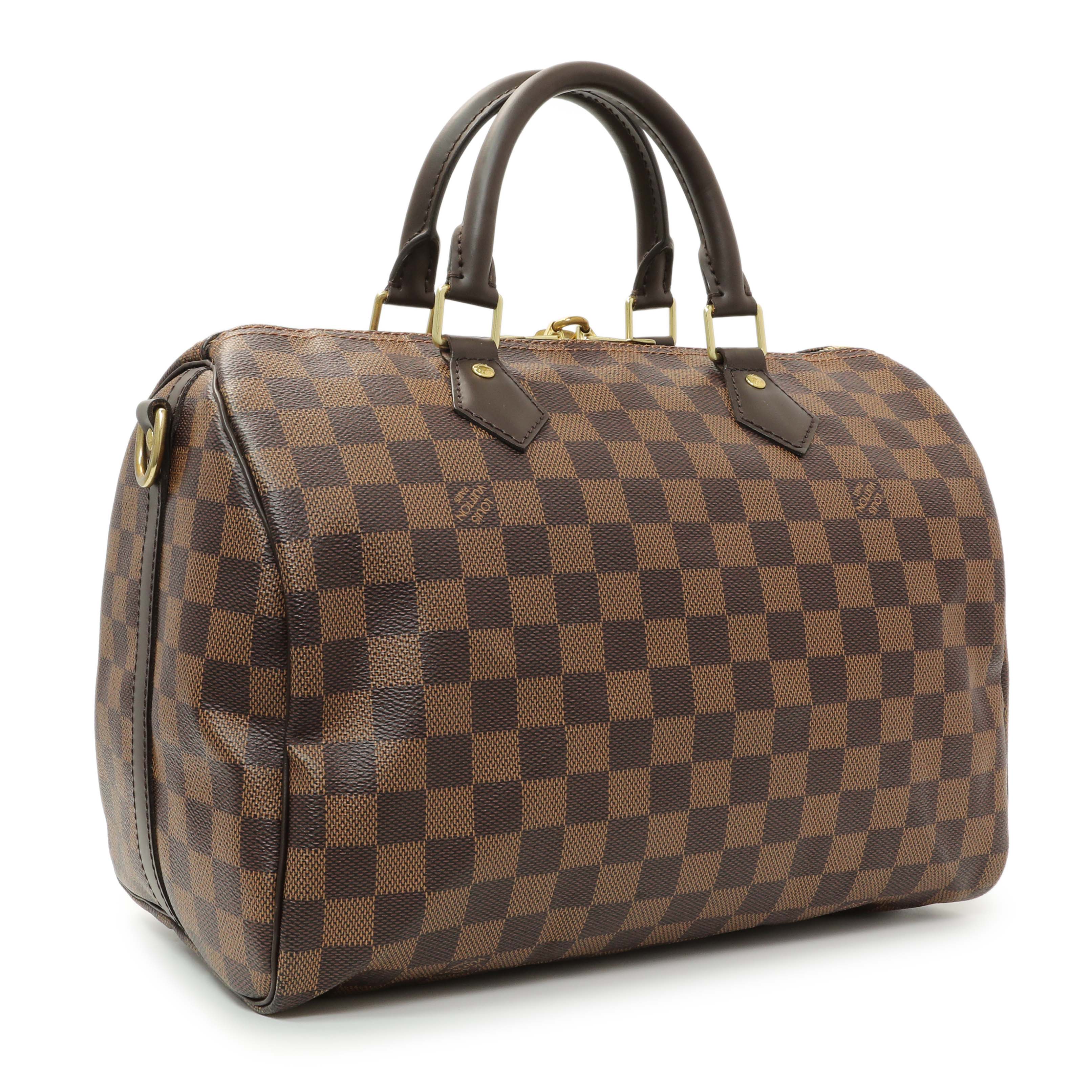 Louis Vuitton Damier Ebene Speedy 30 Bandouliere
