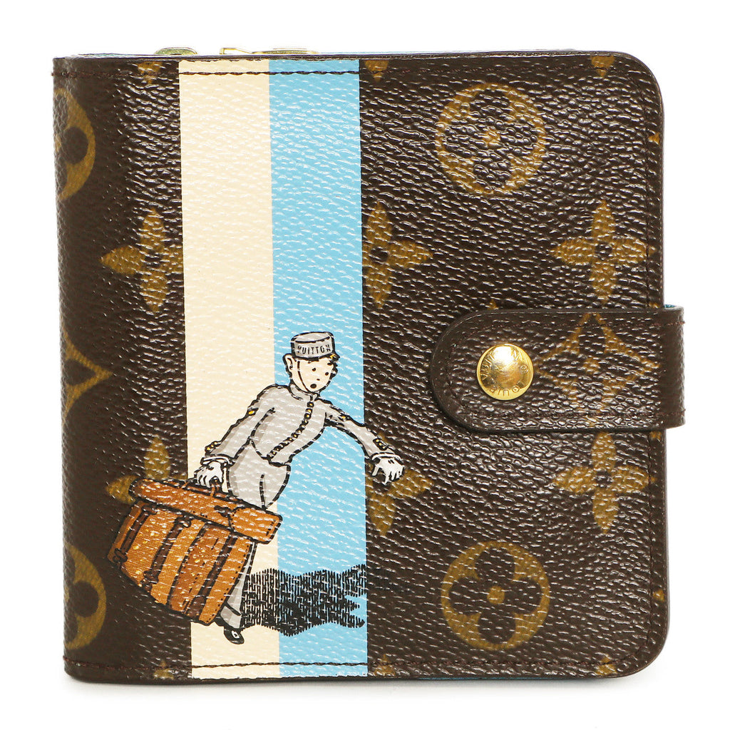 Louis Vuitton Monogram Groom Compact Zip Wallet