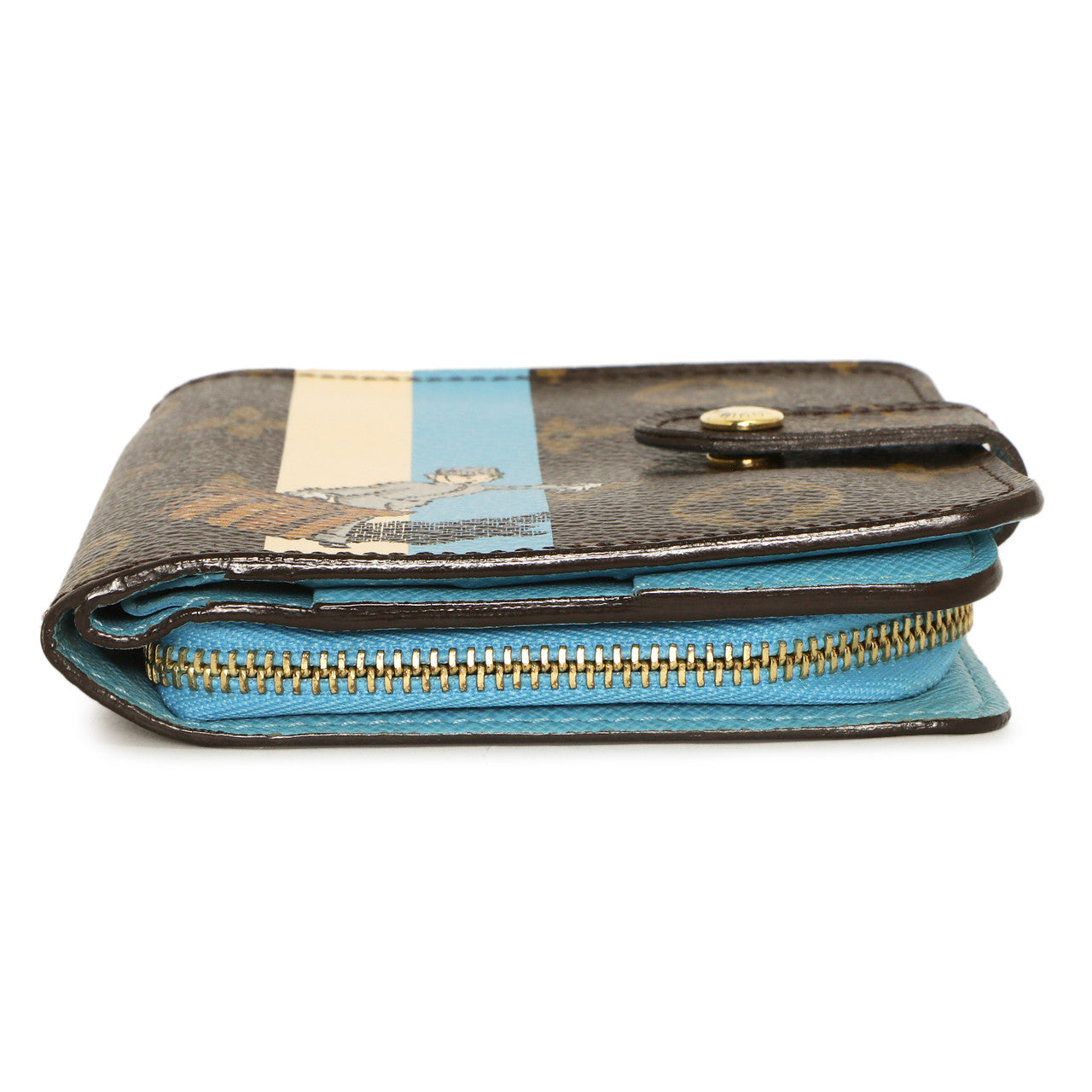 Louis Vuitton Monogram Groom Compact Zip Wallet