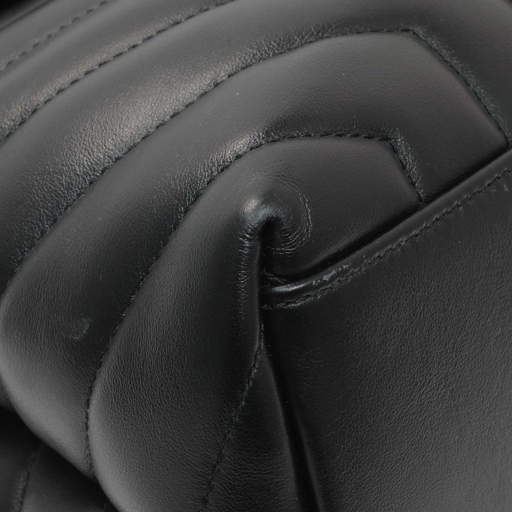 Saint Laurent Black Calfskin Medium Loulou