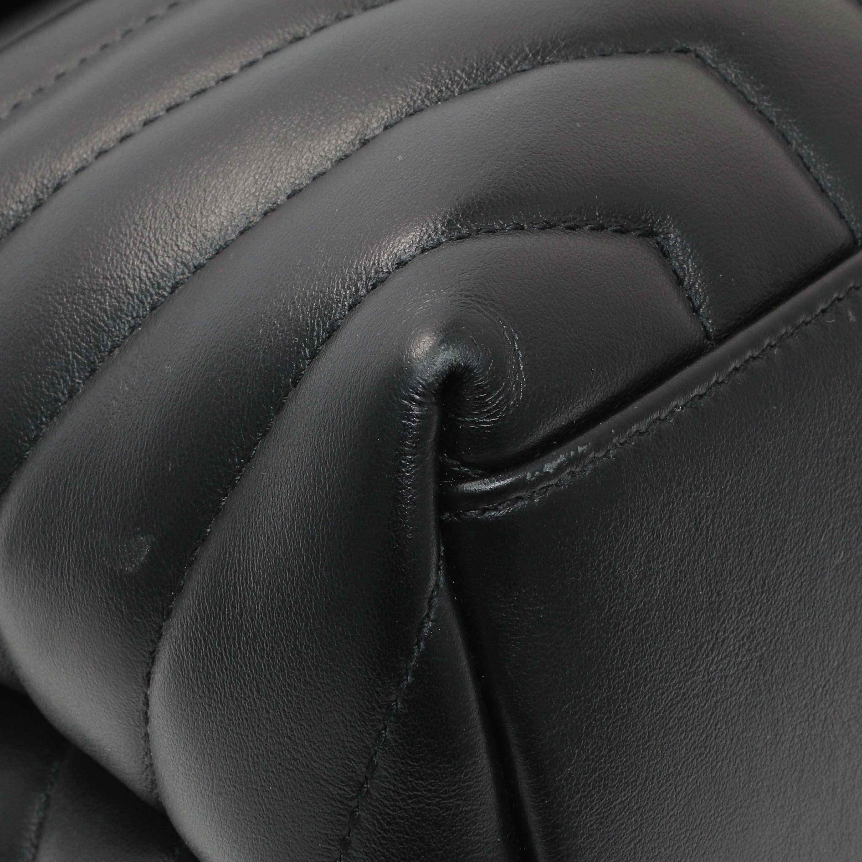 Saint Laurent Black Calfskin Medium Loulou