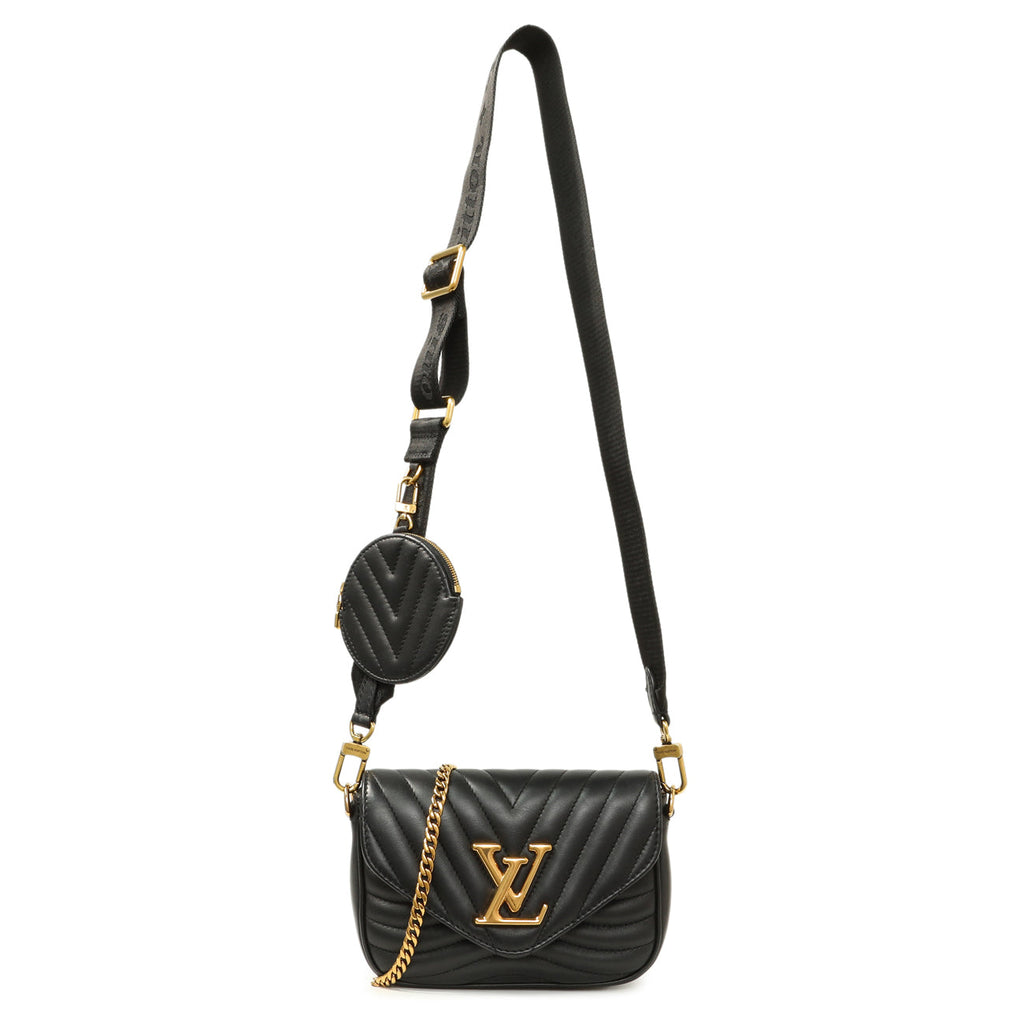 Louis Vuttion Black Calfskin New Wave Multi Pochette