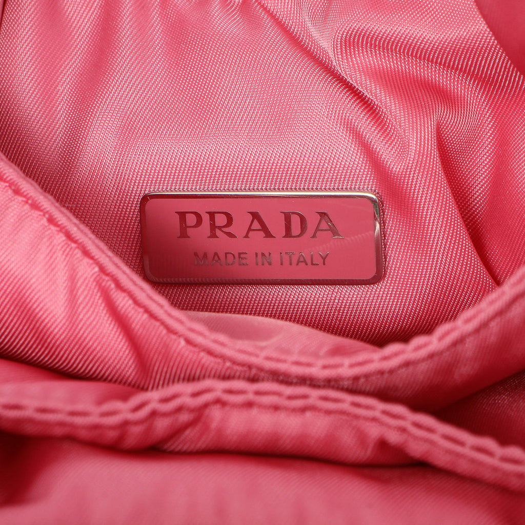 Prada Pink Re-Nylon Mini Padded Soft Tote