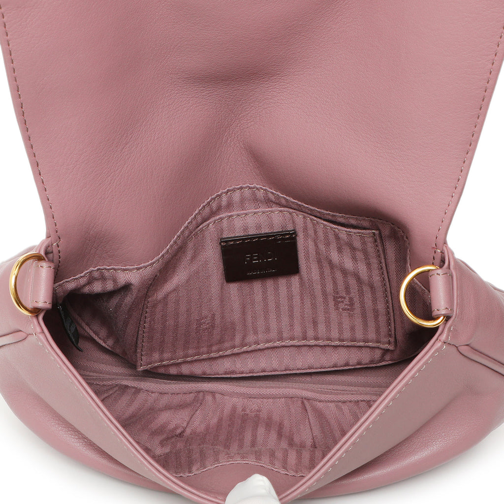 Fendi Vitello Flamingo Fendista Pouchette Crossbody