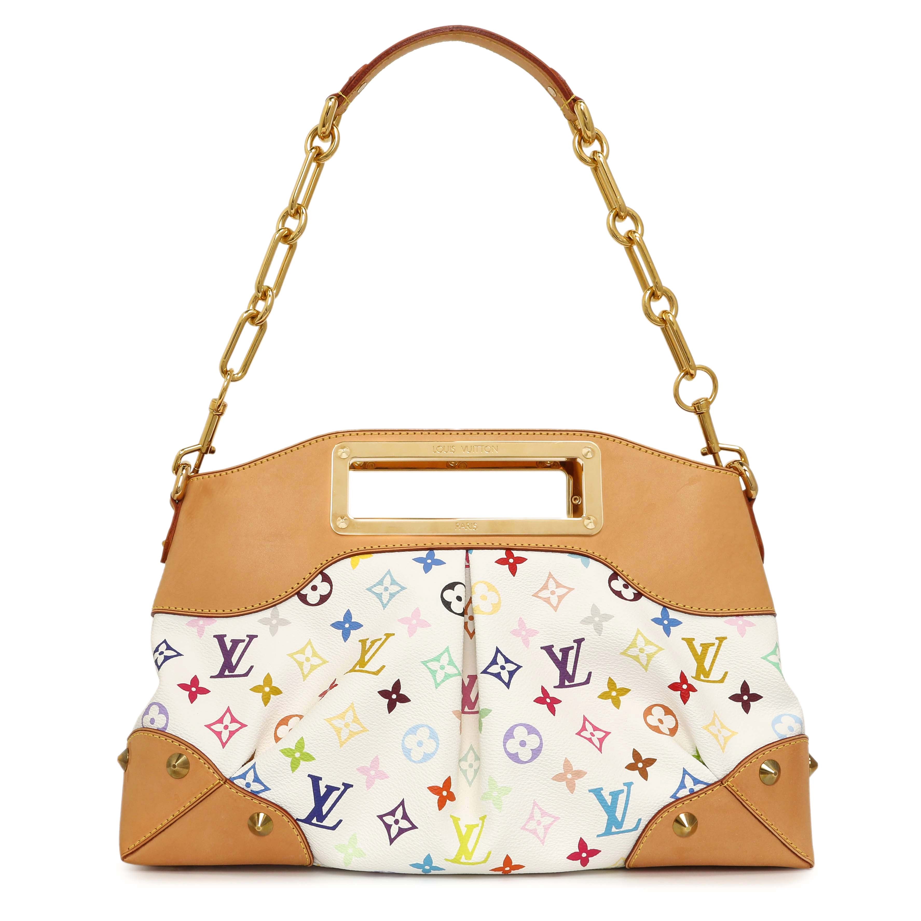 Louis Vuitton White Multicolor Judy MM