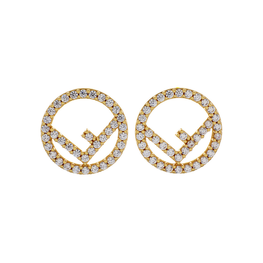 Fendi Crystal F Is Fendi Earrings