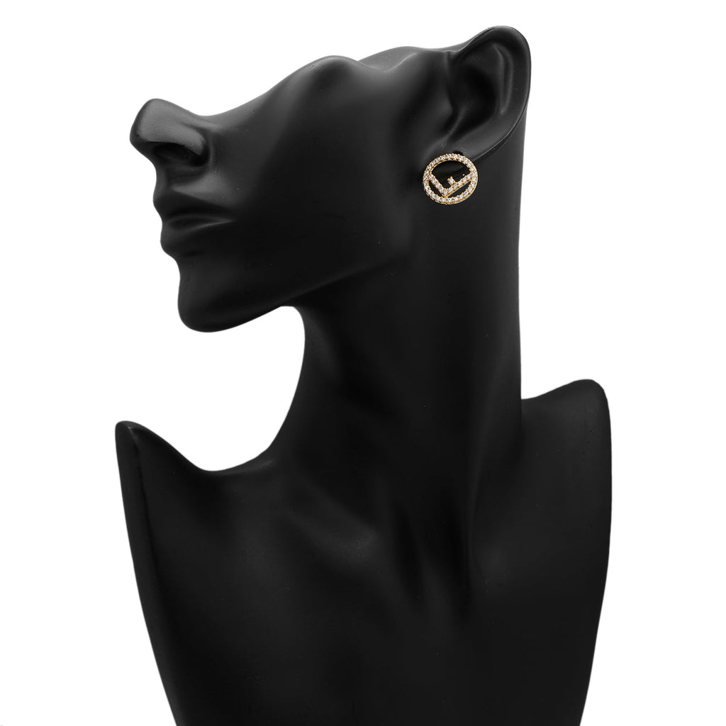 Fendi Crystal F Is Fendi Earrings