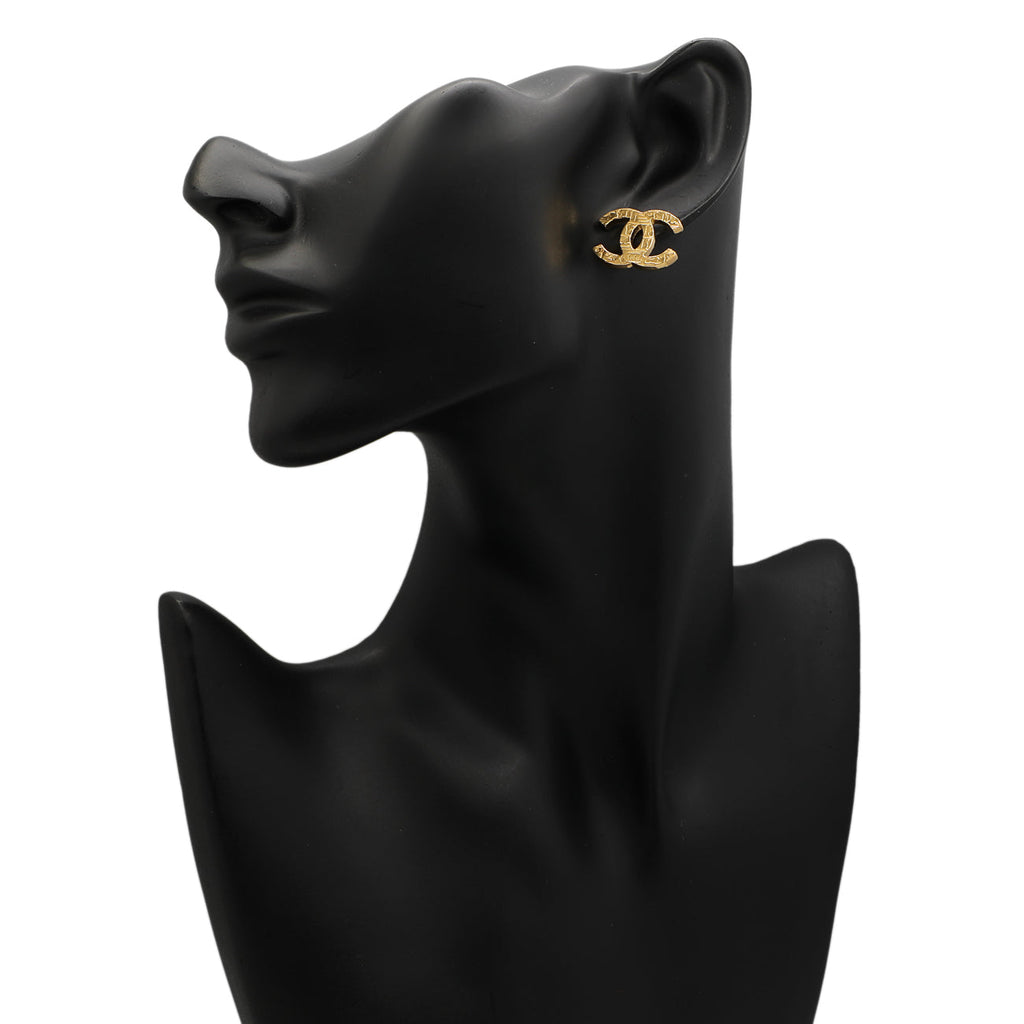 Chanel CC Hieroglyphic Earrings